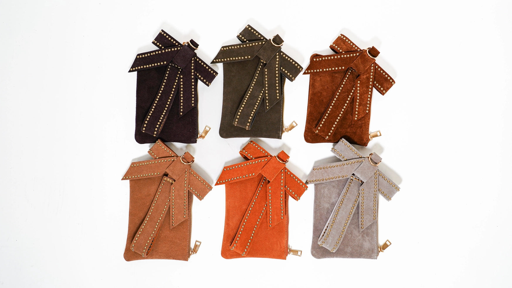 Premium Suede Wristlet and Hang Off Set of 3 - Soft Leather Keychain Wallets for Women | Perfect for Everyday Use, Travel, and Gift Giving