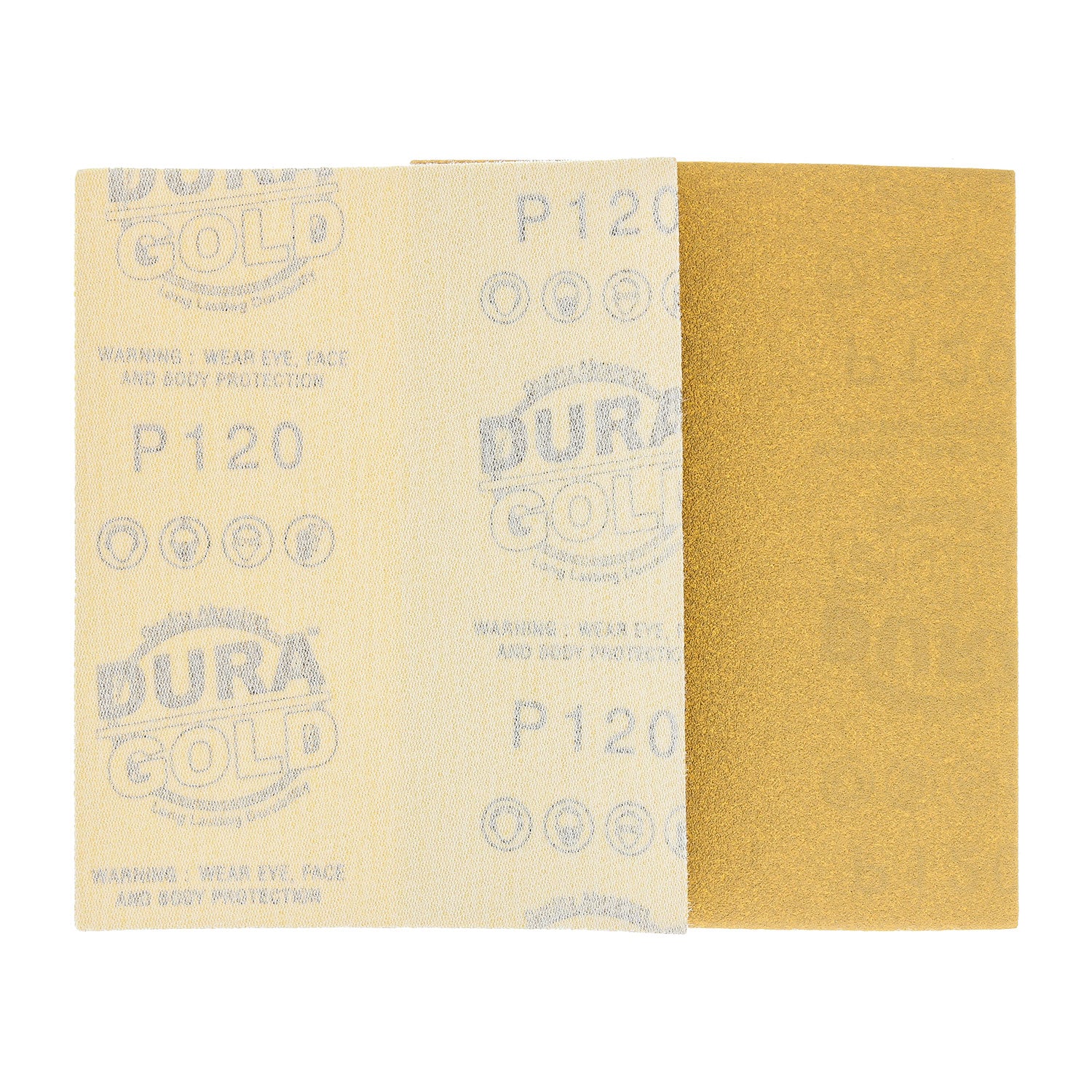 120 Grit 1/4 Sheet Hook & Loop Sandpaper 5.5