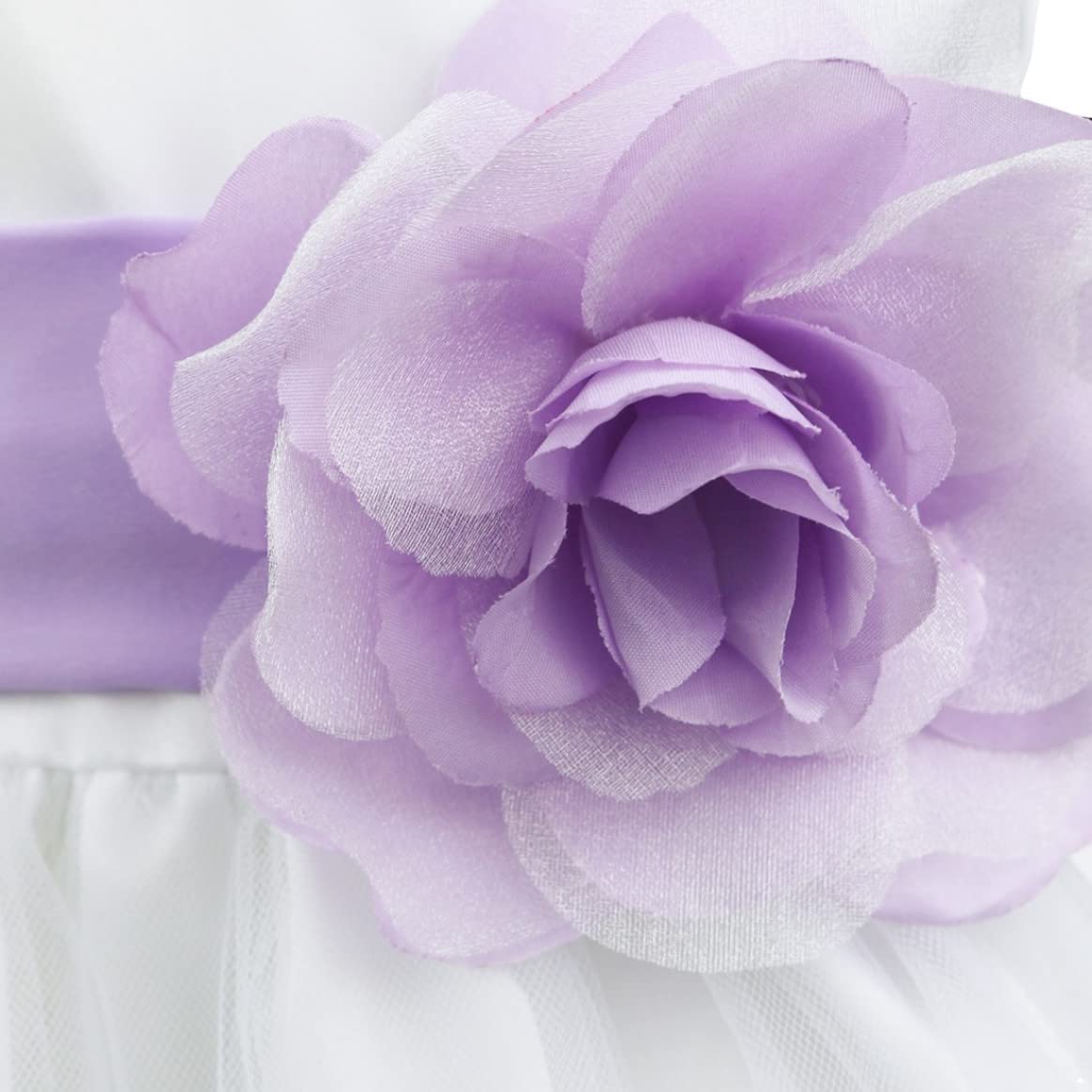 Girls Wedding Party Dress with Rose Bowknot & Petals - Flower Girl Princess Ball Gown for Bridesmaid Pageant | Perfect for Weddings, Birthday Parties & Special Occasions