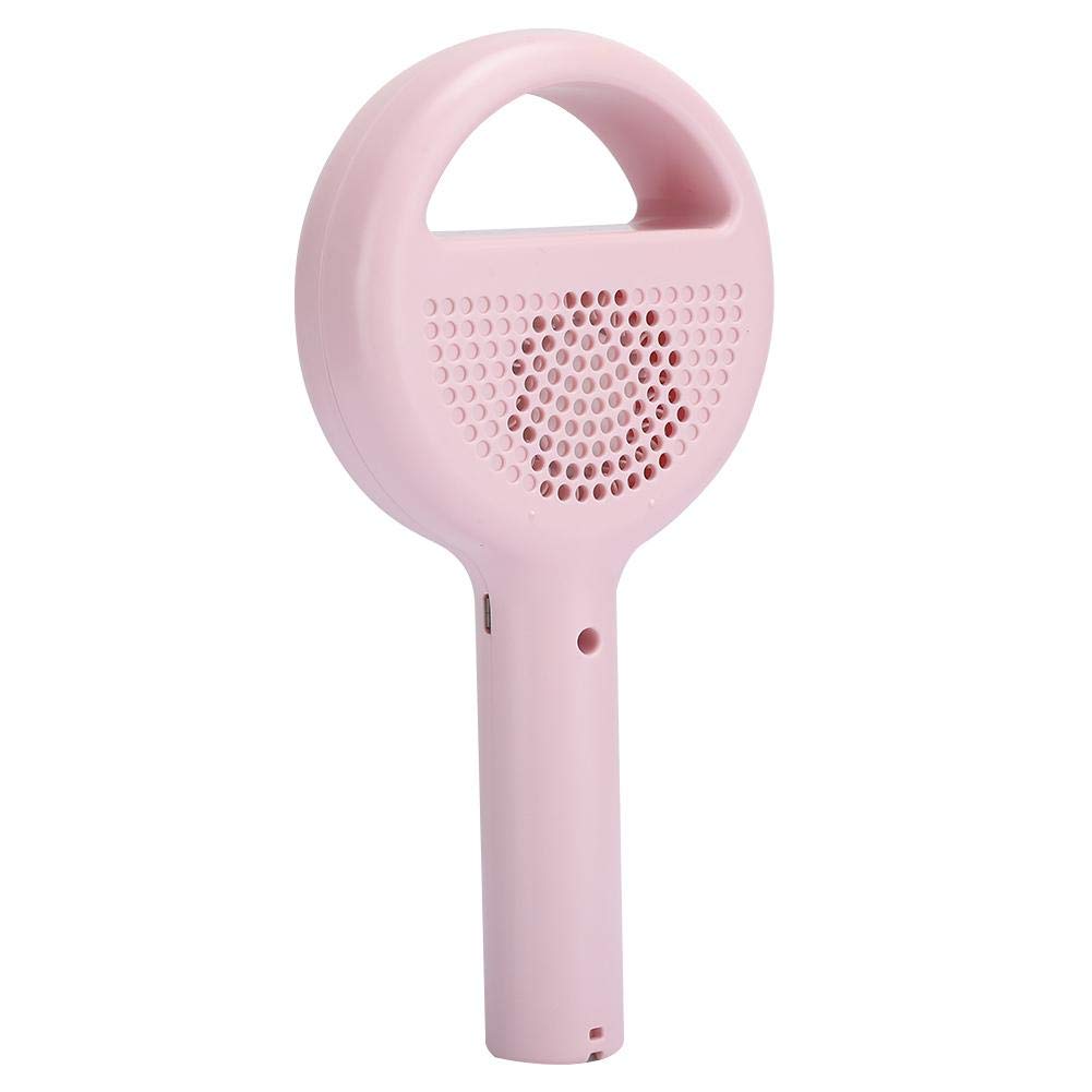 125 Handheld Mini Fan - USB Rechargeable Portable Leafless Fan with Misting Function, Quiet Personal Cooling Fan for Office, Travel, Outdoor, Bedside & Desktop Use (Pink) - Perfect for Summer, Work, Camping & Home Comfort