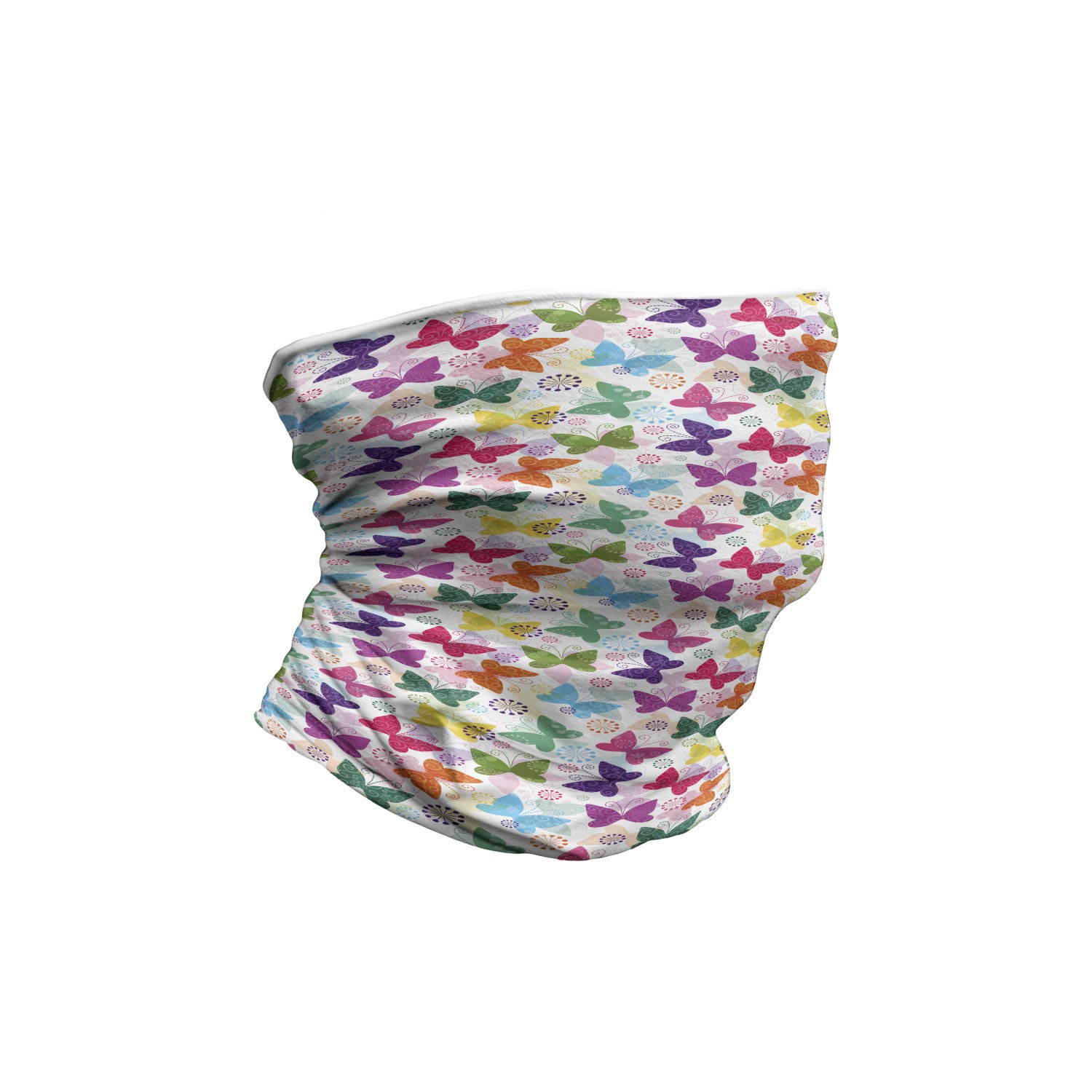 Ambesonne Unisex Winter Face Mask & Neck Warmer - Soft Fleece Multicolor Balaclava for Men & Women - Perfect for Skiing, Snowboarding & Cold Weather Outdoor Activities