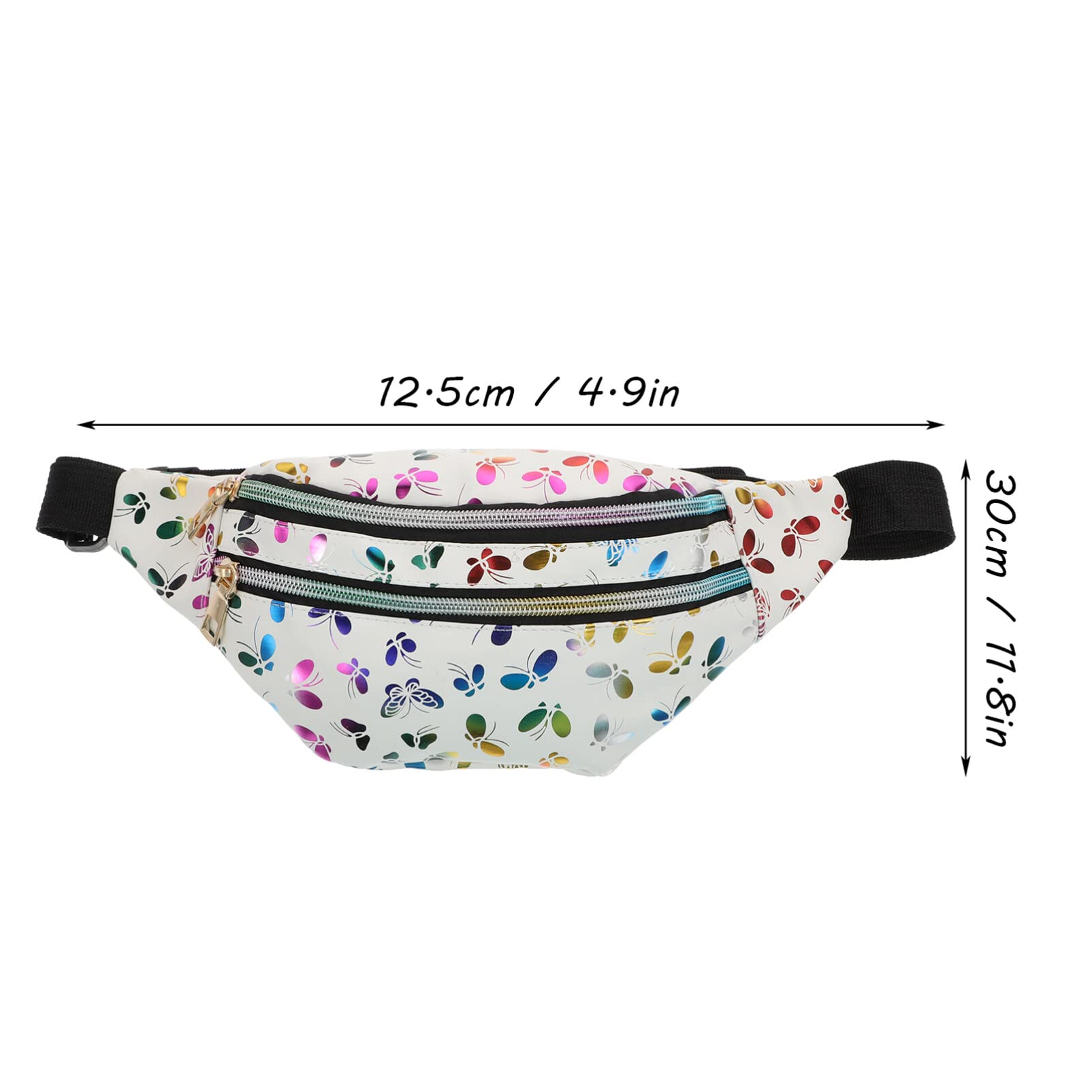 Stylish Waist Bag for Women & Men - Crossbody Shoulder Bag with Adjustable Strap - Trendy Decorative Fanny Pack (White) - Perfect for Travel, Hiking, Shopping & Daily Use