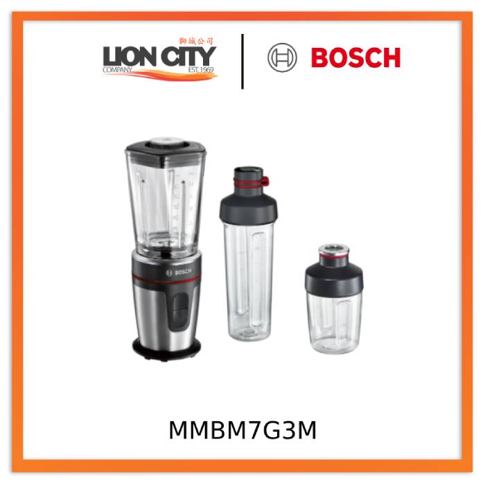 Bosch MMBM7G3M VitaStyle Mixx2Go 350W Hand Blender with Stainless Steel Blades - Perfect for Smoothies, Soups & Baking at Home or Office