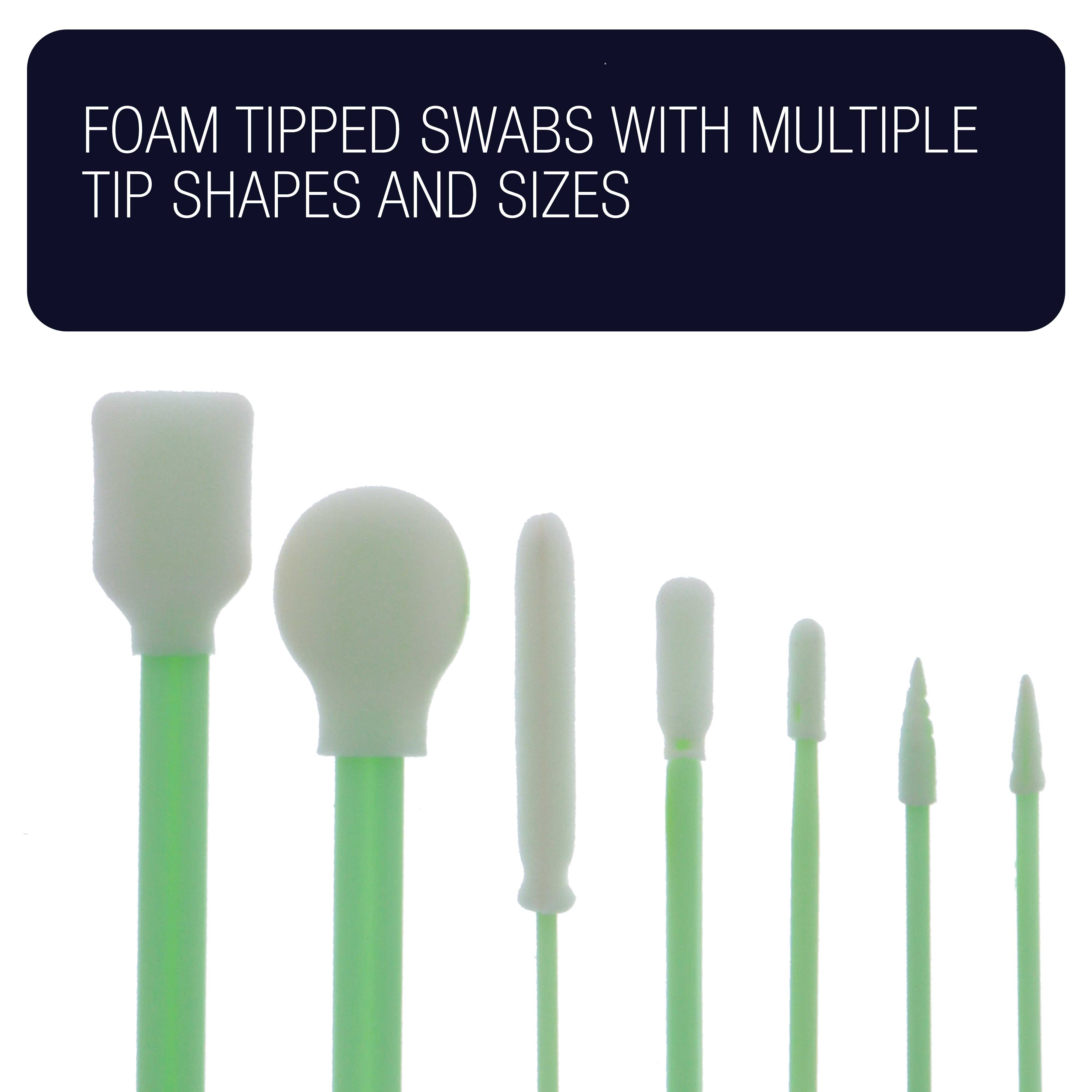 30 Alcohol Ink Blending Swabs - Foam Tip Brushes for Mixing, Blending & Lifting Ink, Dye & Paint - Assorted Shapes & Sizes - Perfect for Yupo Paper, DIY Art Projects & Fluid Painting Techniques