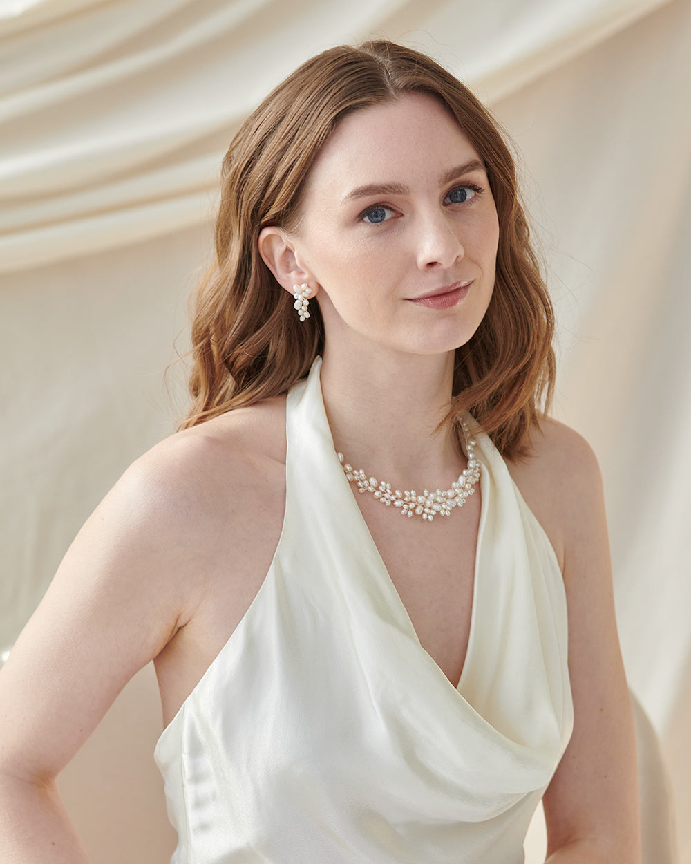 Elegant Freshwater Pearl Jewelry Set - Necklace, Earrings & Bracelet for Women | Perfect for Weddings, Parties & Special Occasions
