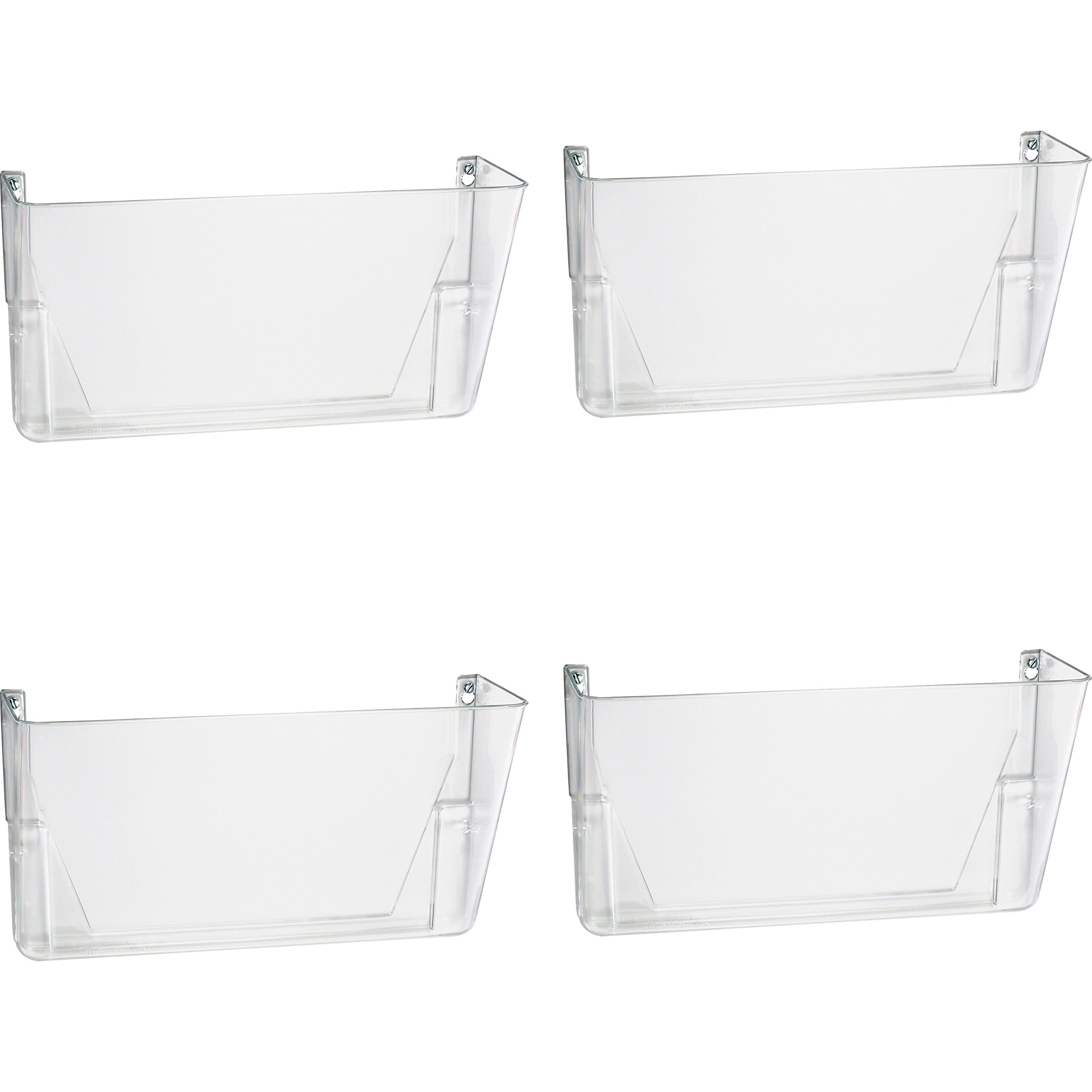 OIC 21434CT Clear Plastic File Folders - Letter Size, 100-Pack for Office, School, and Home Organization | Durable Document Storage for Filing, Sorting, and Archiving
