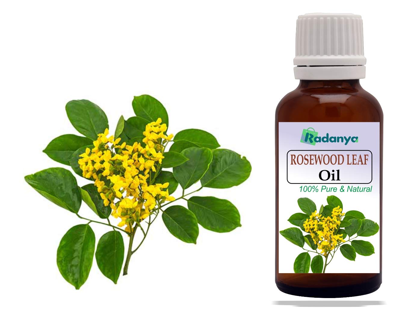 100% Pure Natural Rosewood Leaf Essential Oil for Aromatherapy, Diffusers & Massage - 3ML to 1000ML Size Options - Perfect for Relaxation, Stress Relief & Skin Care