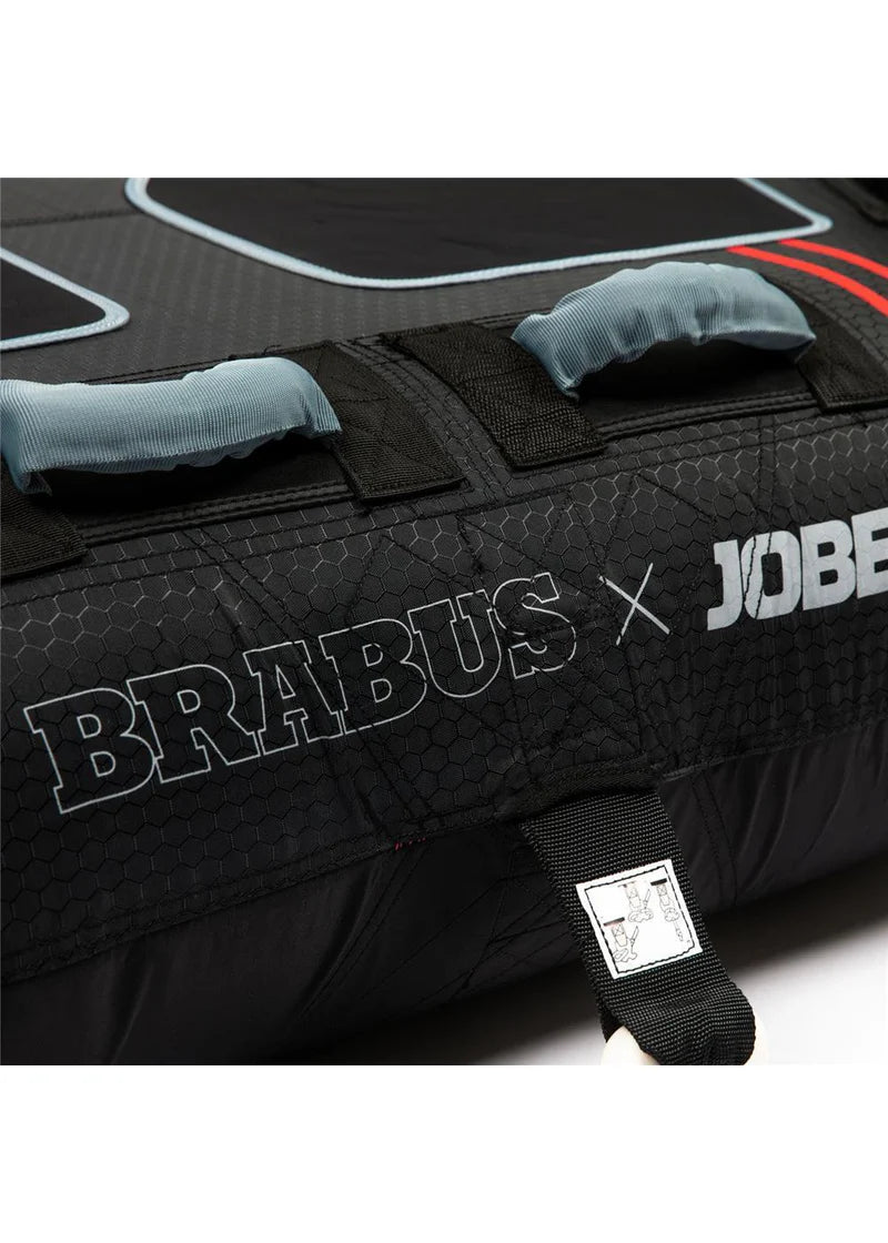 Jobe x Brabus Shadow 2-Person Towable Tube for Boating & Water Sports - High-Speed Inflatable Ride for Lakes, Rivers & Beach Fun