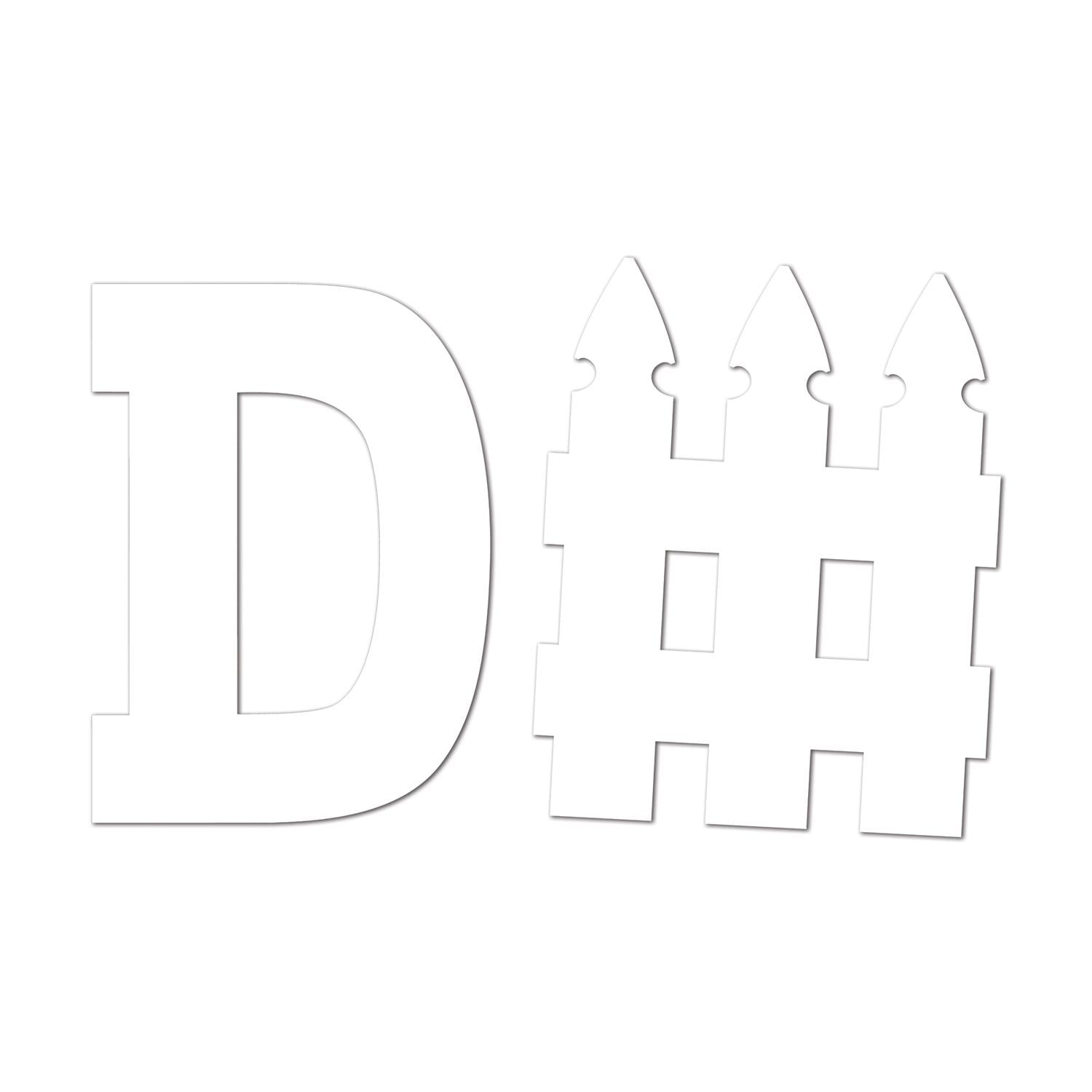 12 Pack Beistle D Fence Party Cutout Set - Decorative Fence Decorations for Birthday, Graduation & Outdoor Parties - Perfect for Backyard Celebrations and Event Decorations