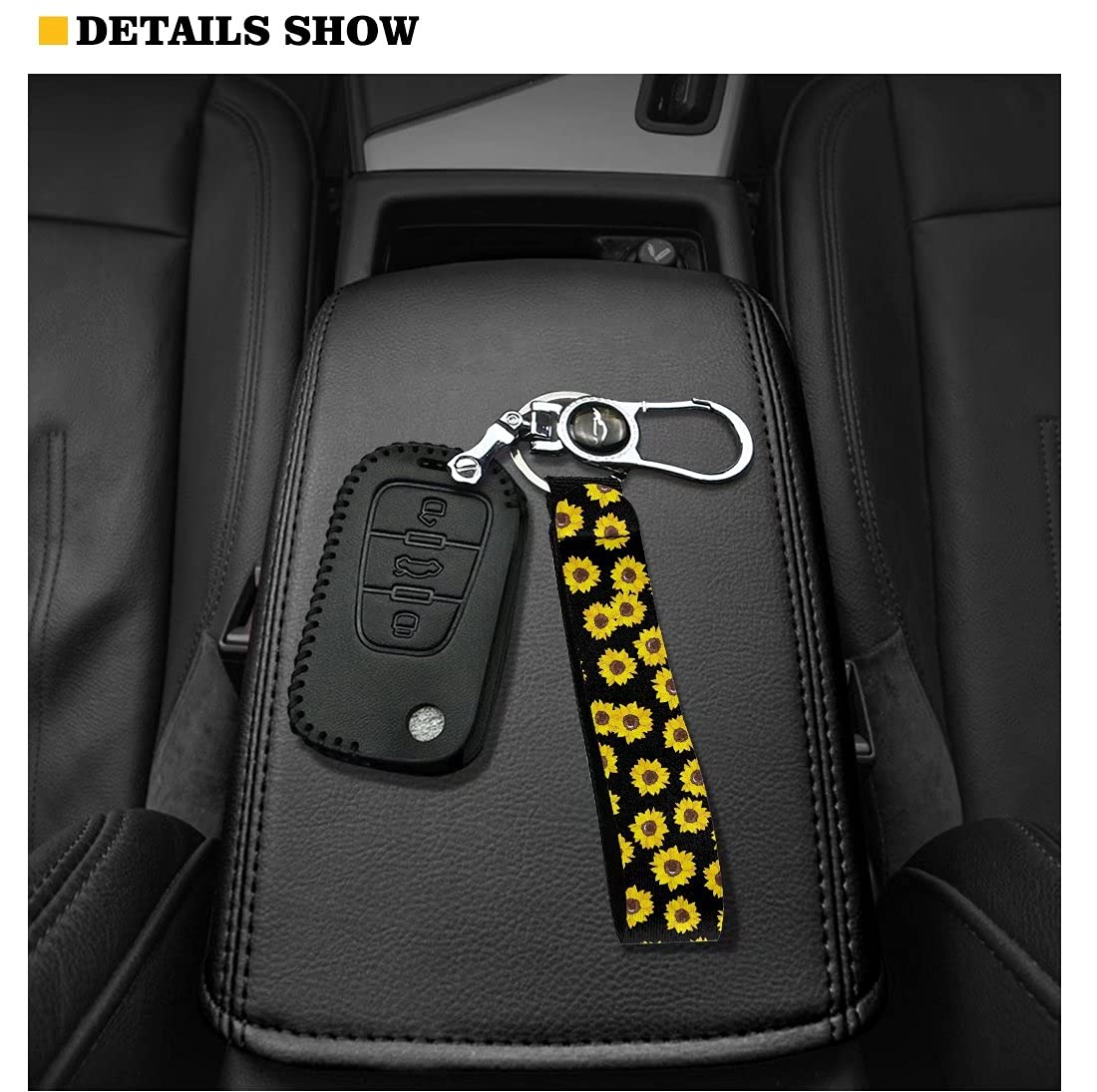 GIFTPUZZ Durable Long Keychains with Metal Ring - Auto Wristlet Key Chain Lanyard for Keys & ID Holders - Perfect for Car Keys, Office Badges, and Everyday Use
