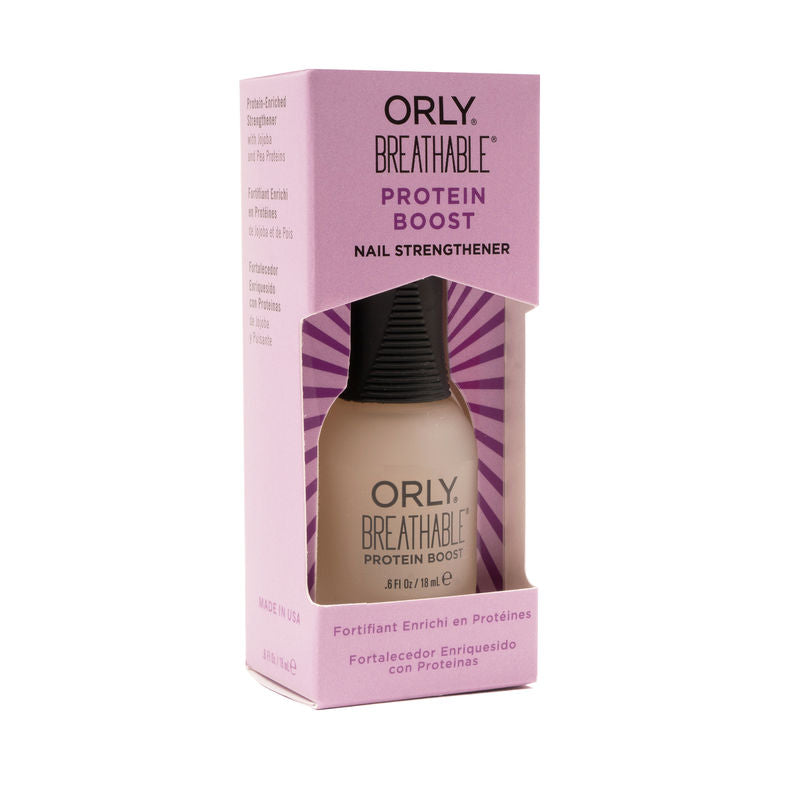 ORLY Breathable Protein Boost Nail Treatment - 18ml for Stronger, Healthier Nails - Perfect for At-Home Manicures & Nail Care Routine
