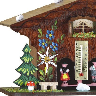 Trenkle German Black Forest Weather House TU 821 - Handcrafted Wooden Hygrometer & Decorative Home Accent for Living Room, Office, or Gift