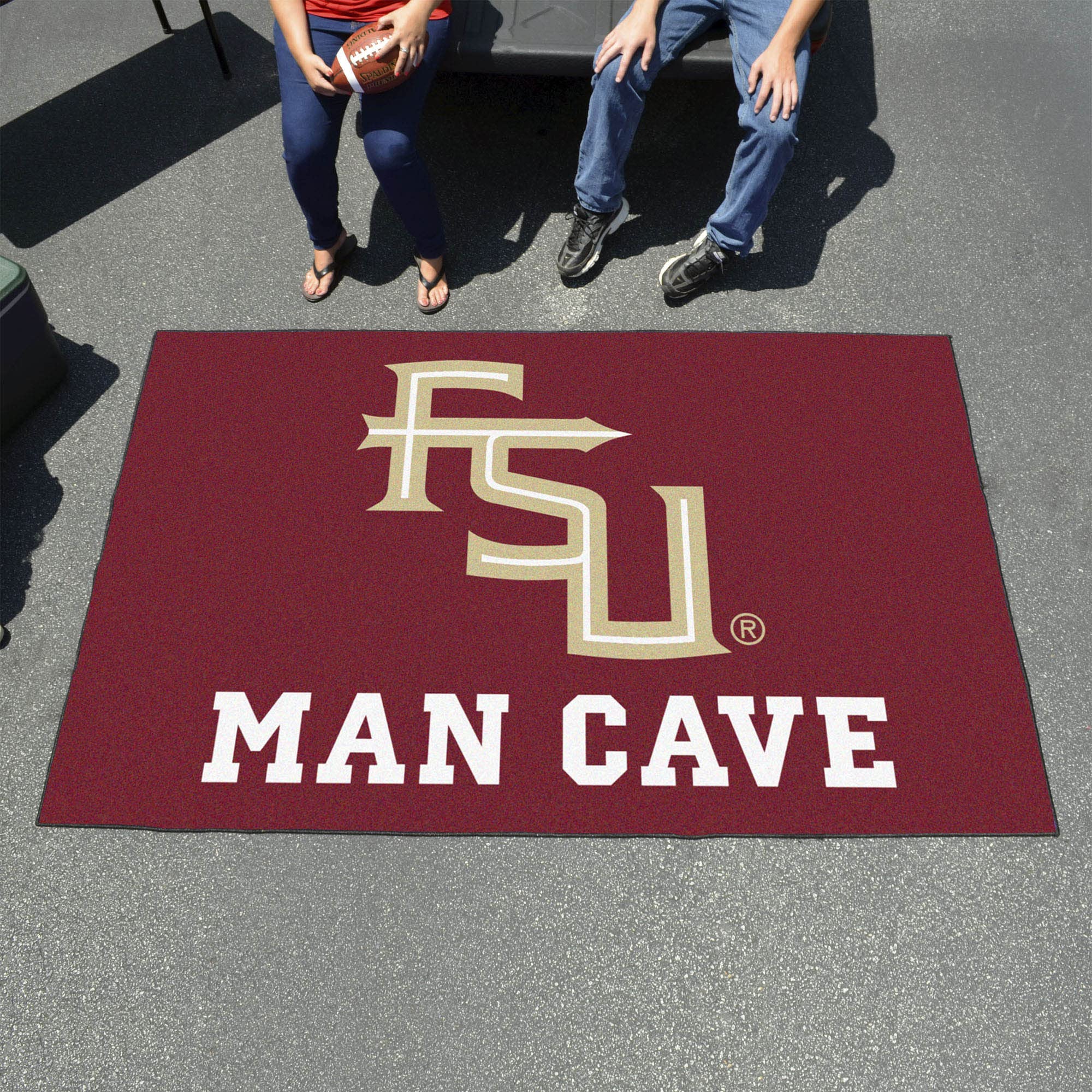 Florida State University Seminoles 5' x 8' Nylon Fan Mat - Durable College Team Rug for Man Cave, Game Room & Sports Decor | NCAA Officially Licensed