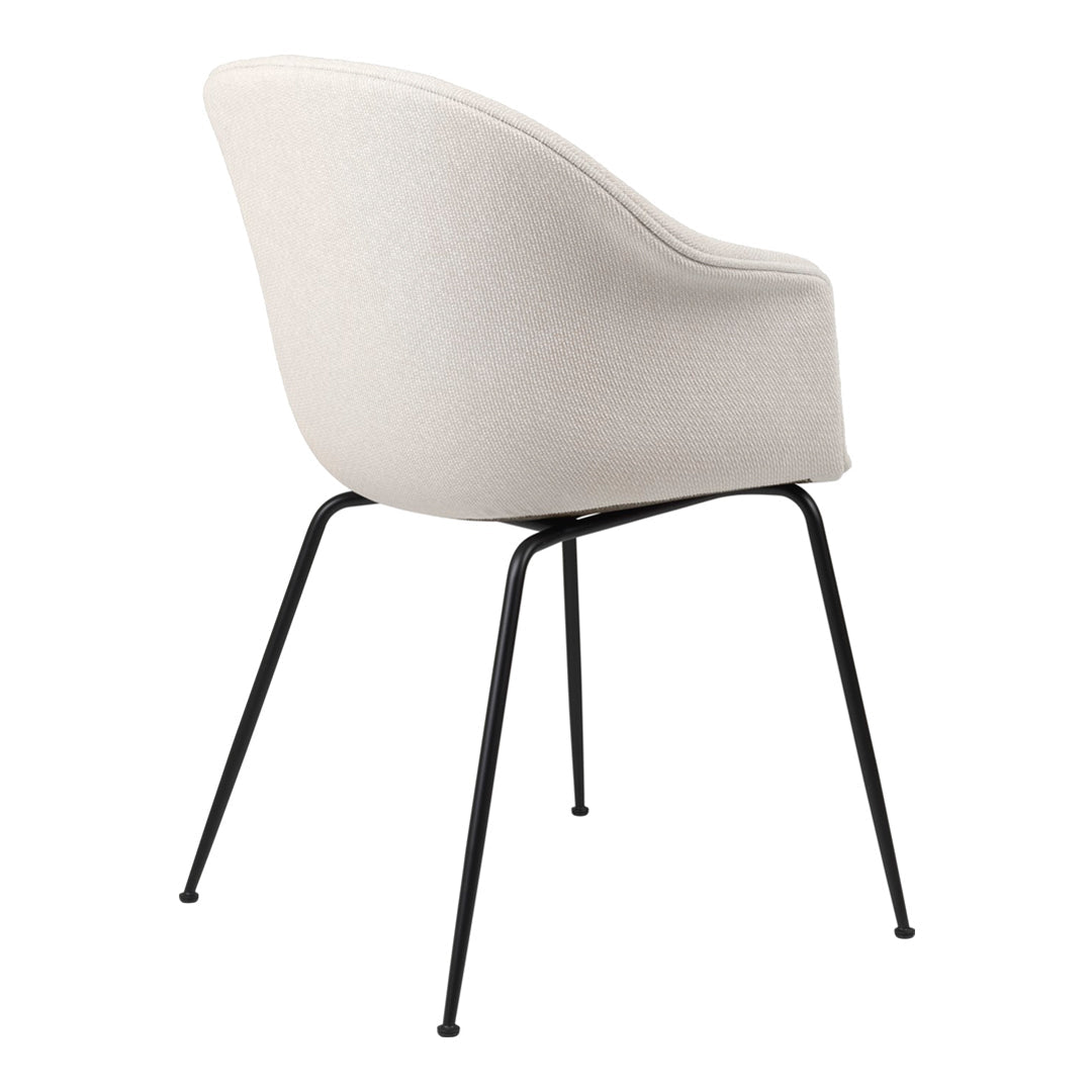 Bat Dining Chair with Conic Base - Fully Upholstered Modern Kitchen Chair for Dining Room, Restaurant & Cafe