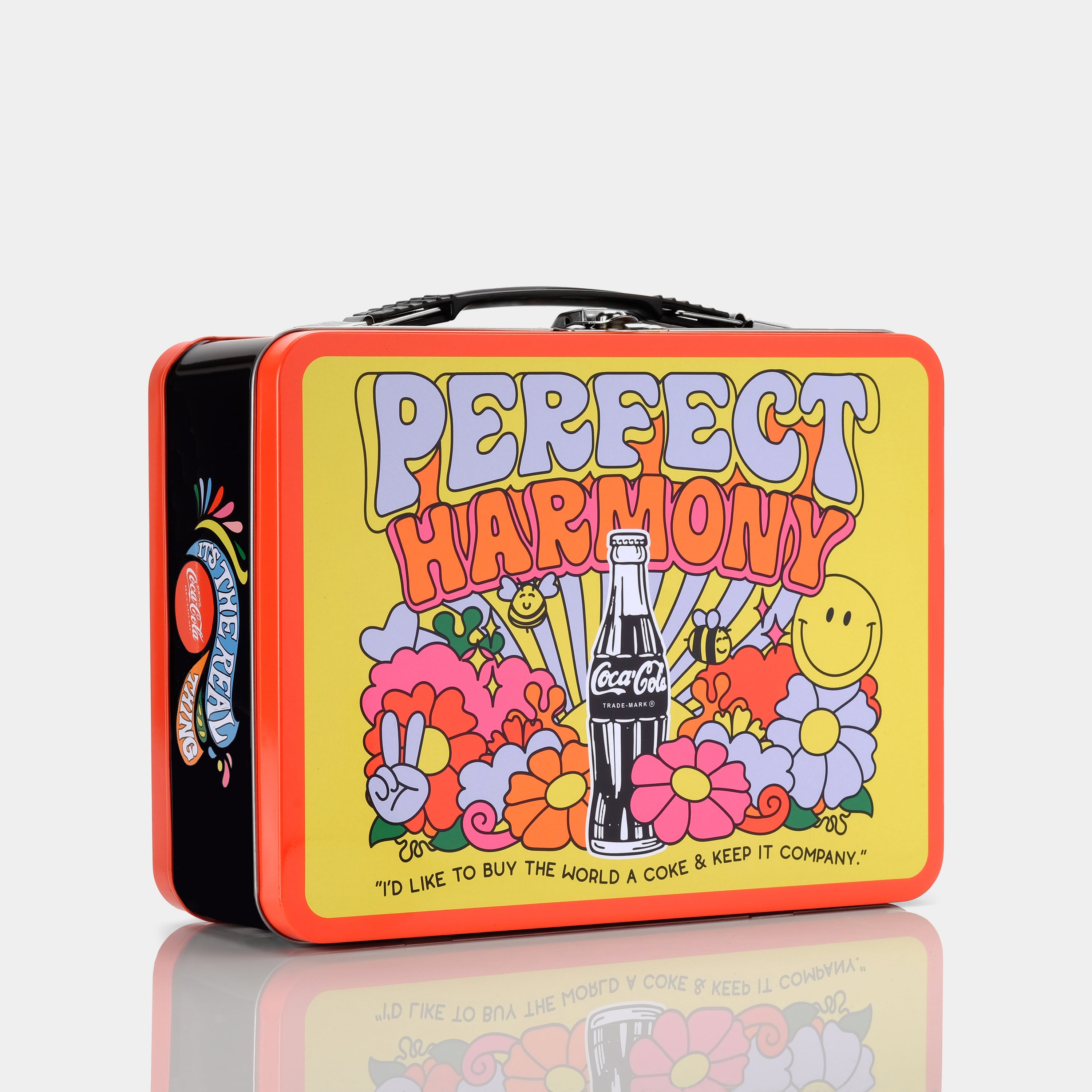 Vintage Coca Cola Tin Lunch Box - Retro Inspired Metal Lunchbox for School, Work & Picnics - Perfect for Collectors & Coca Cola Fans