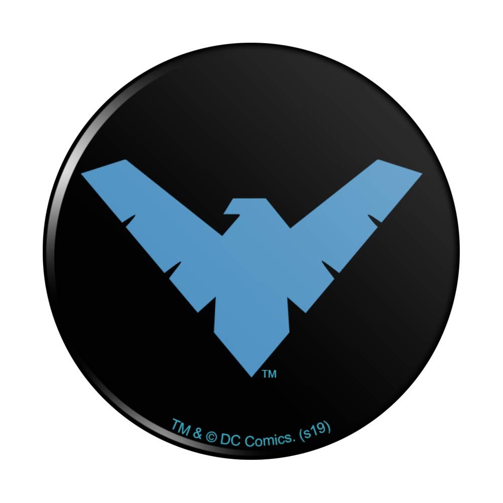 Batman Nightwing Logo Refrigerator Magnet - Strong Kitchen Fridge Locker Decorative Button Magnet for Superhero Fans, Home & Office Use