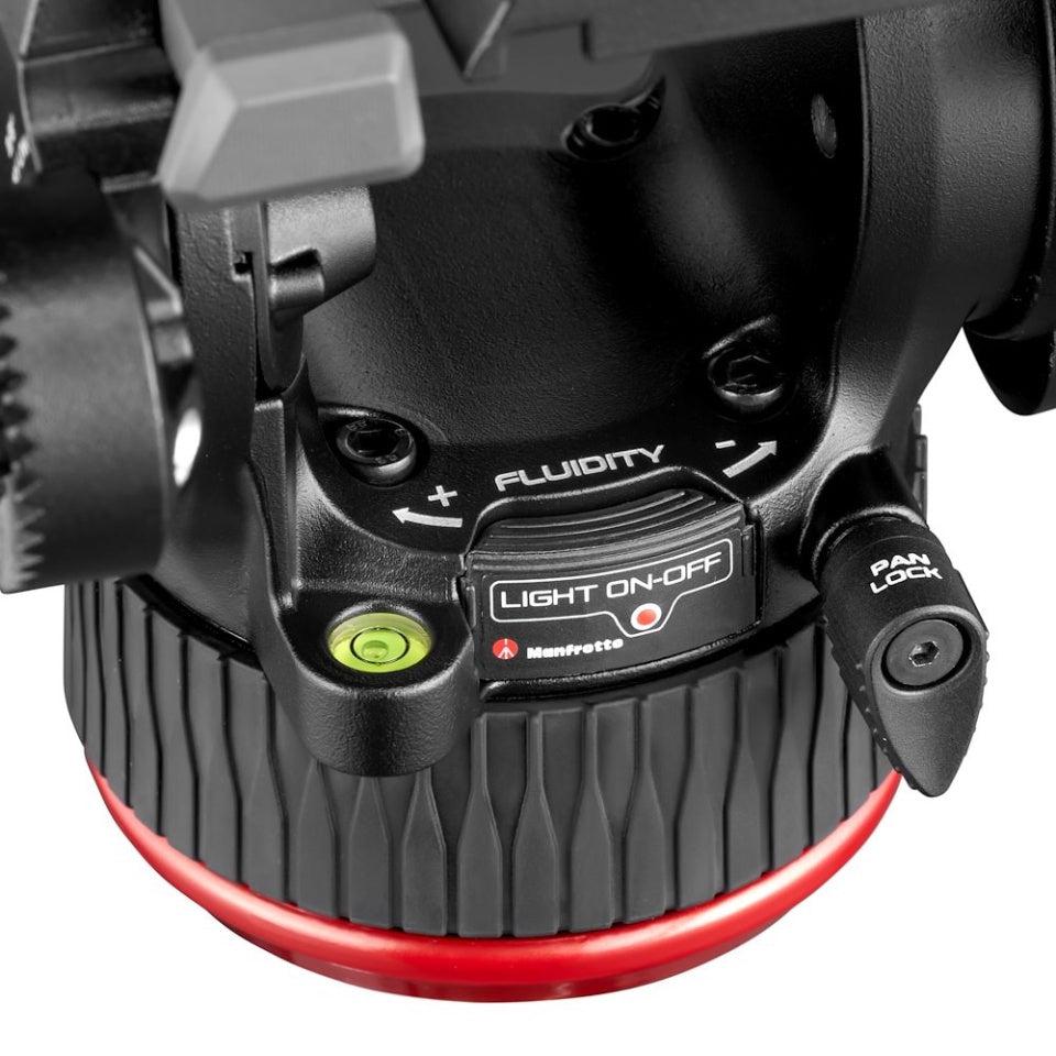 Manfrotto 504X Professional Fluid Video Head with Flat Base - Smooth Pan & Tilt for DSLR & Mirrorless Cameras - Perfect for Videography, Live Streaming & Film Production