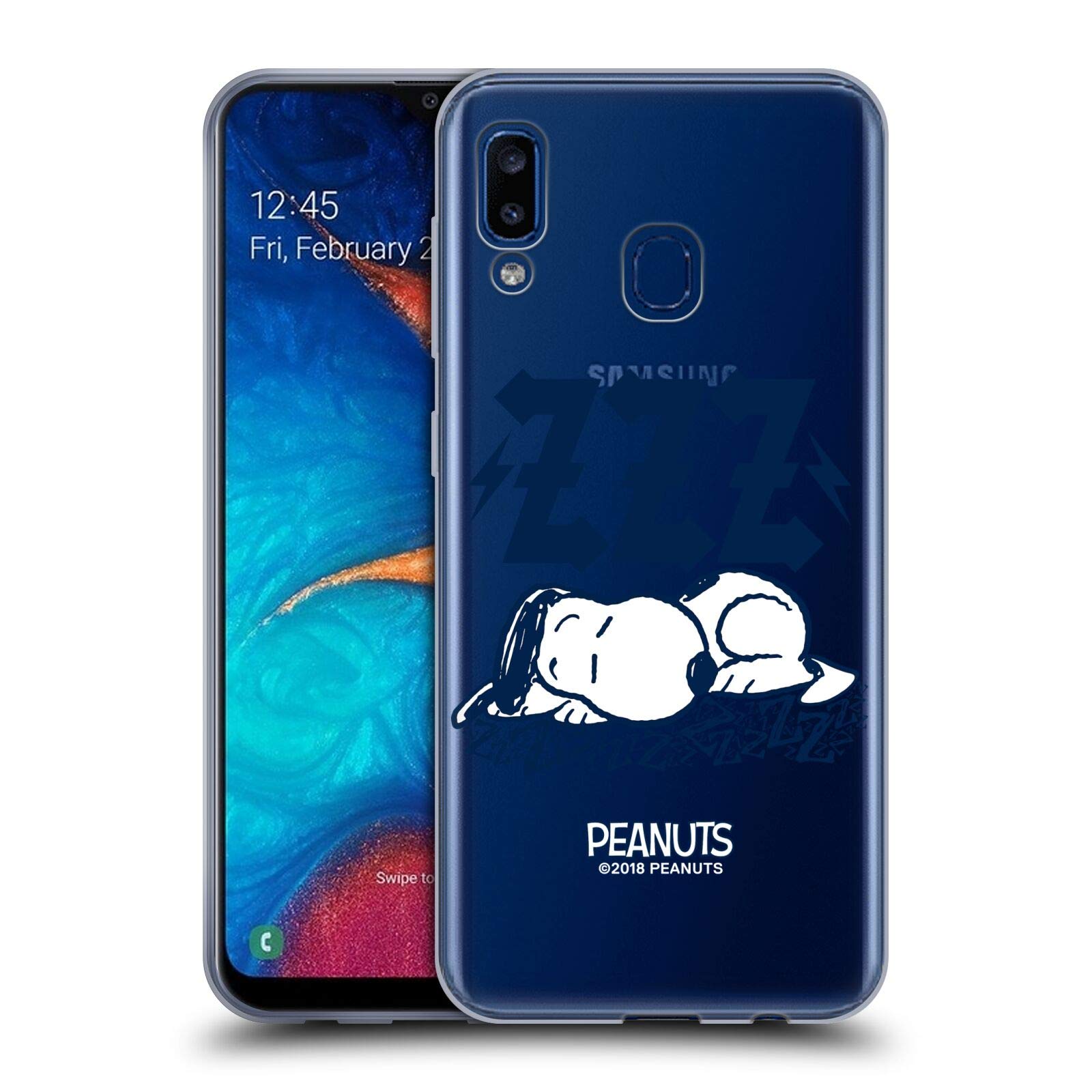 Head Case Designs Officially Licensed Peanuts Snoopy Sleepy Rock Soft Gel Phone Case for Samsung Galaxy A20/A30 2019 - Durable Protection for Everyday Use & Travel