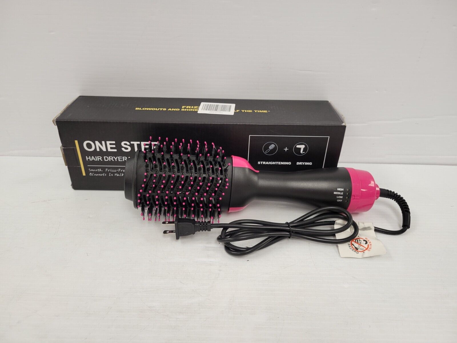 No Name 2336 Professional Hair Dryer & Styler - Fast Drying, Ionic Technology for Frizz-Free Shine - Perfect for Home Salon & Travel Use