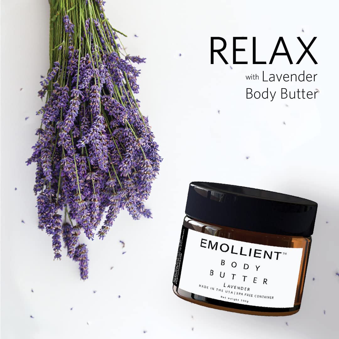 Natural Handmade Emollient Butter for Dry Skin & Eczema Relief - Essential Oils Infused with Vitamins & Antioxidants - 160g for Sensitive Skin Care - Perfect for Nighttime Moisturizing & Dermatitis Treatment