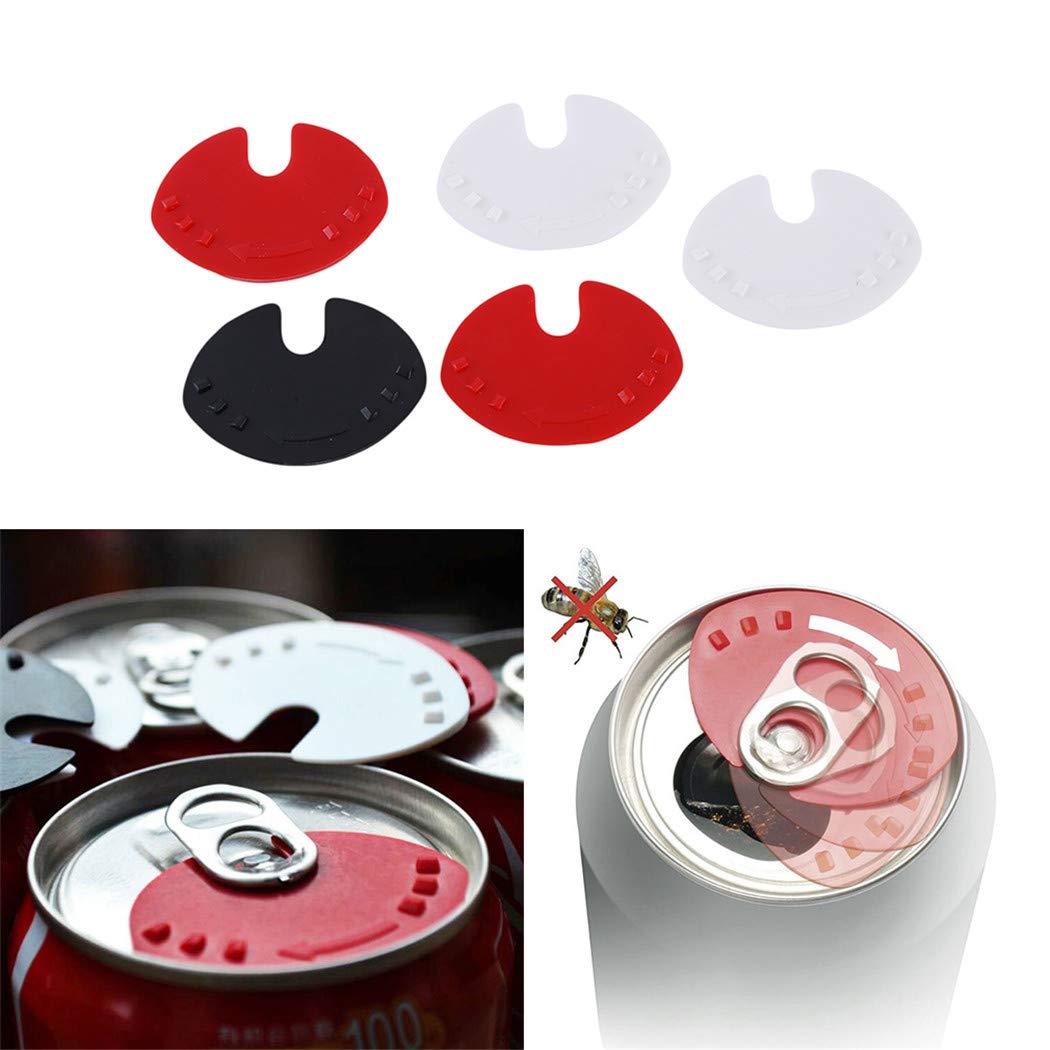 LIUCM 5-Pack Creative Snap-On Can Lids - Leakproof Soda Savers & Beverage Can Covers for Cold Drinks - Dust-Free Can Sealer for Beer, Soda & Energy Drinks - Perfect for Parties, Camping & Outdoor Activities