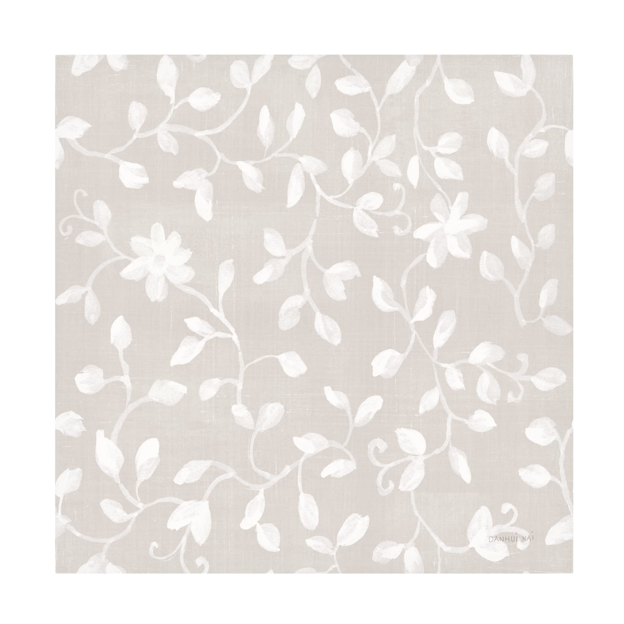 Danhui Nai Cottage Garden Pattern VIIA Canvas Wall Art Print - Floral Home Decor for Living Room, Bedroom & Office