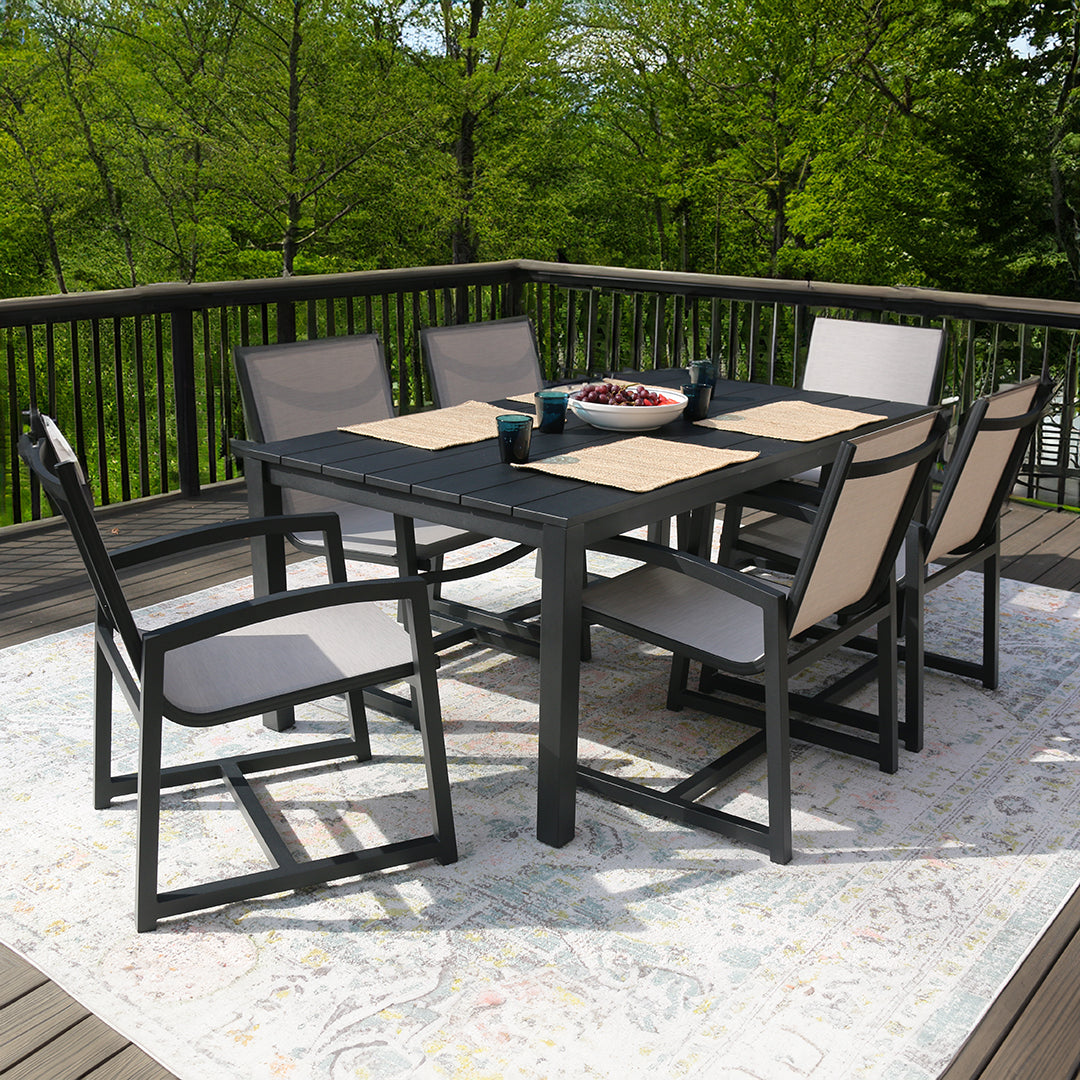 Portland 5-Piece Outdoor Dining Set - Patio Furniture for Garden, Backyard, and Deck - Weather-Resistant Table & Chairs for Al Fresco Dining & Entertaining