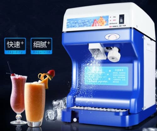 Commercial Electric Ice Crusher & Shaver - Heavy Duty Snow Cone Maker, 220V Ice Machine for Restaurants, Bars, and Home Parties