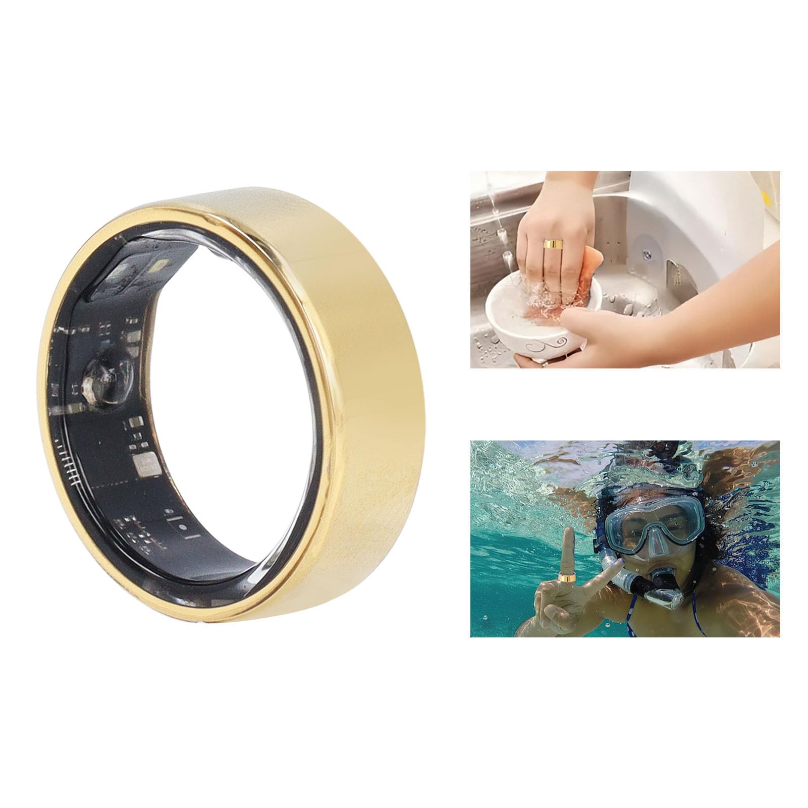 Smart Fitness Ring - Waterproof Activity Tracker with Pedometer, Sleep Monitor, Heart Rate & Calorie Counter for Women & Men | Perfect for Gym, Running, Swimming & Daily Health Tracking