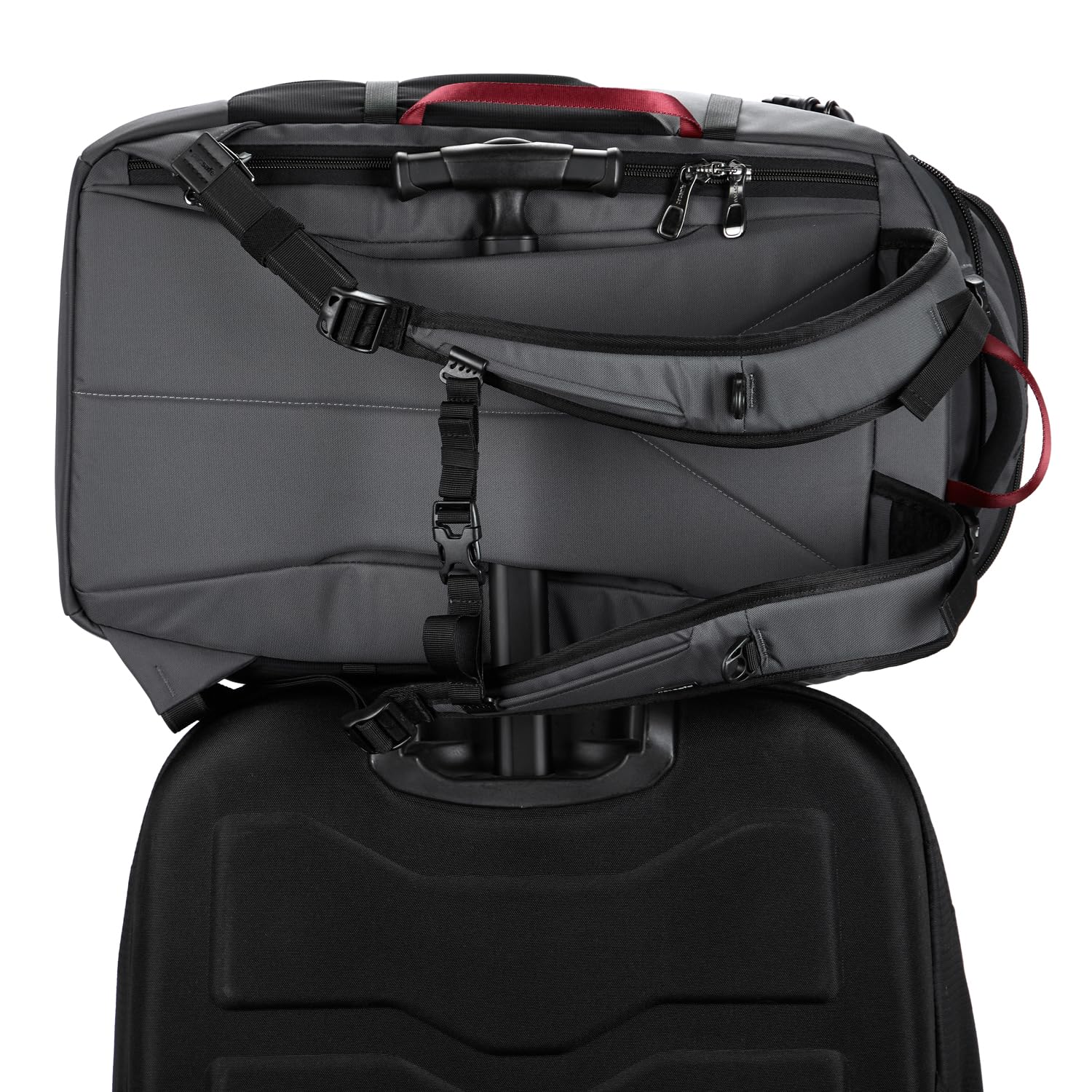 Pacsafe Venturesafe EXP35 Anti-Theft Travel Backpack - Slate Gray | Secure Laptop & Carry-On Backpack for Commuting, Business Trips & Adventure Travel
