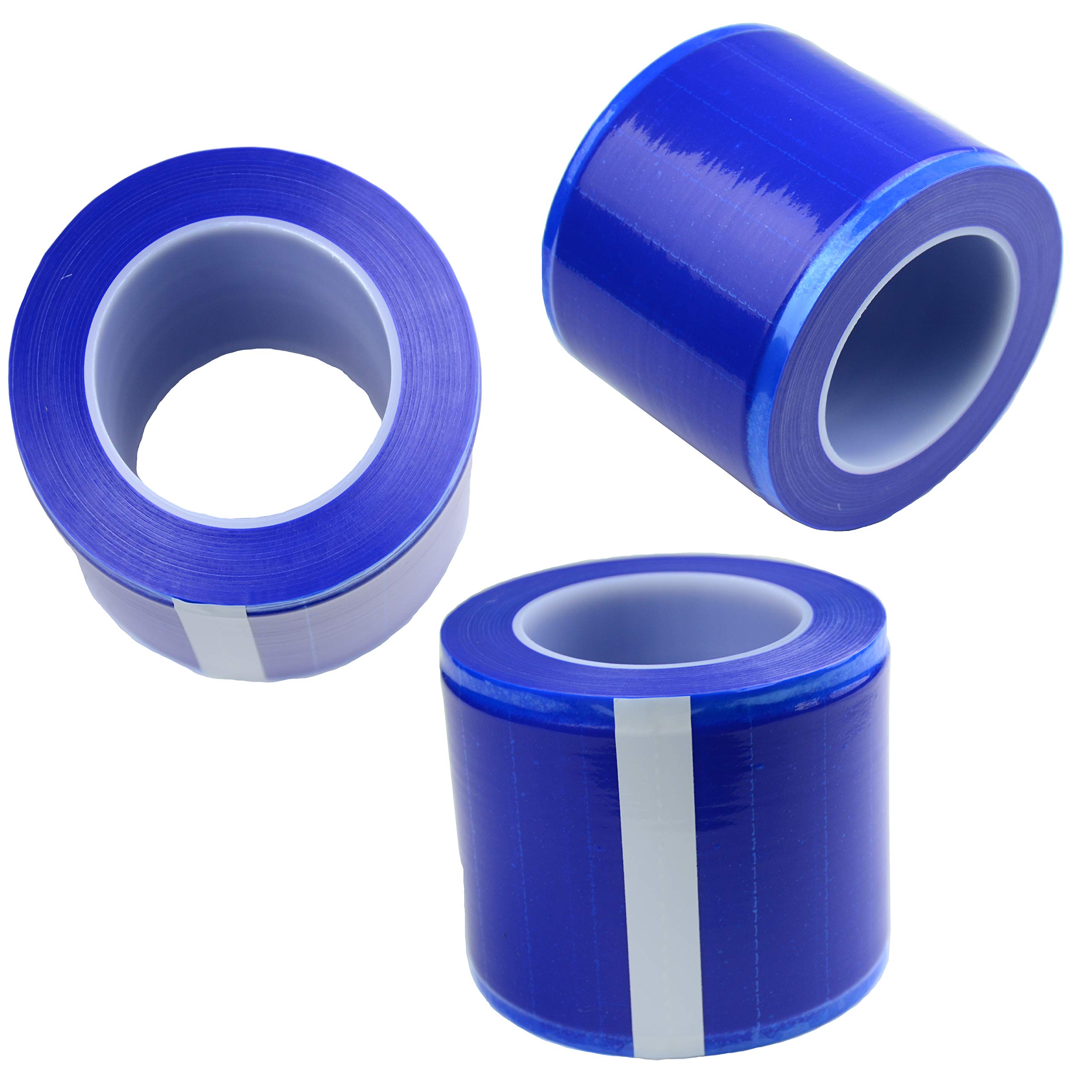 1200 Sheets Disposable PE Barrier Tape Film Roll - 4 x 6 Inch Adhesive Protective Plastic Wrap for Tattoo, Surface Protection & Cleaning (Blue) | Ideal for Tattoo Studios, Medical Clinics & Home Sanitation