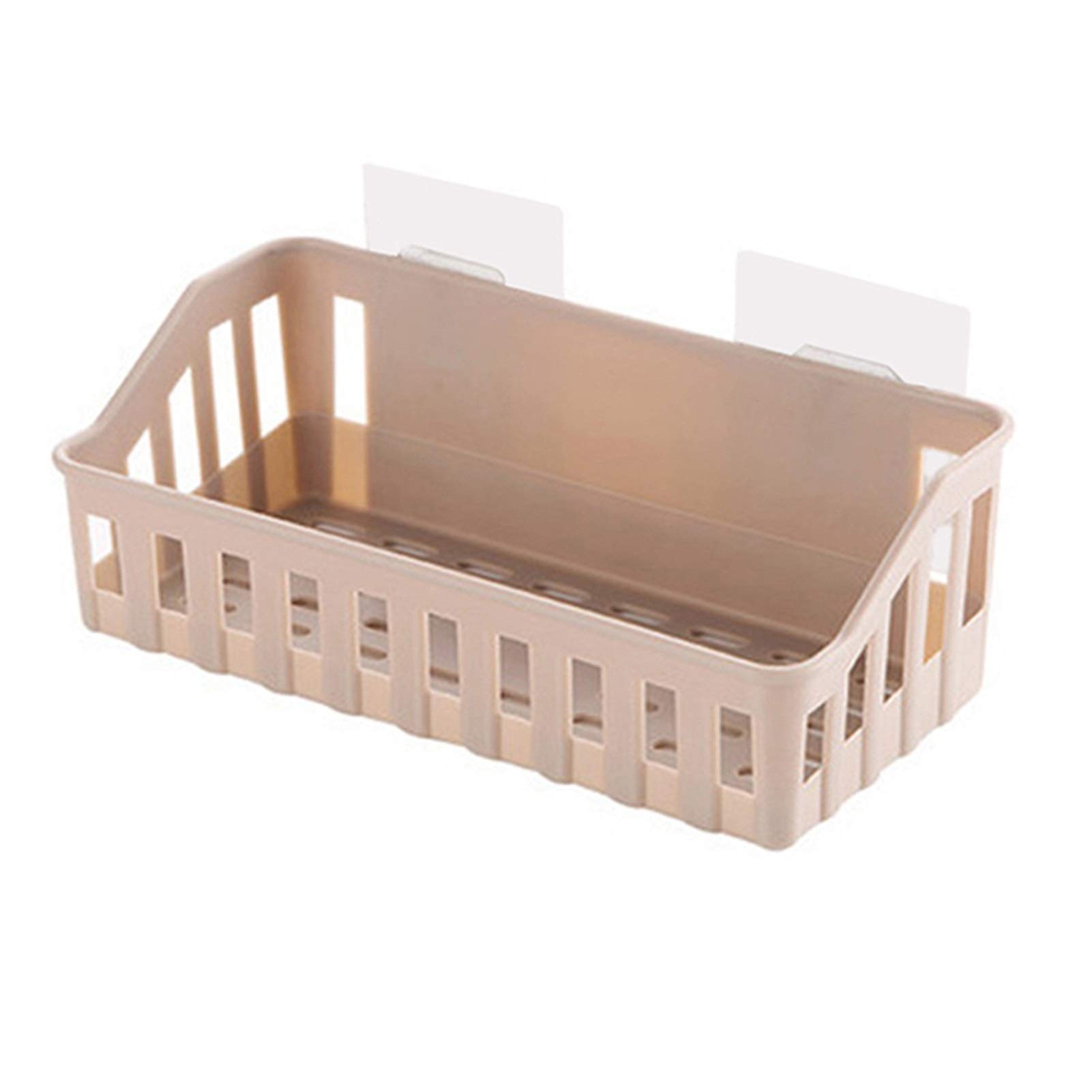 YXSLC Adhesive Bathroom Shelf - 3 Colors, Space-Saving Shower Storage Rack for Bathroom & Kitchen - Easy Installation, Rustproof Home Organization Accessories - Perfect for Small Spaces, Apartments & Dorm Rooms