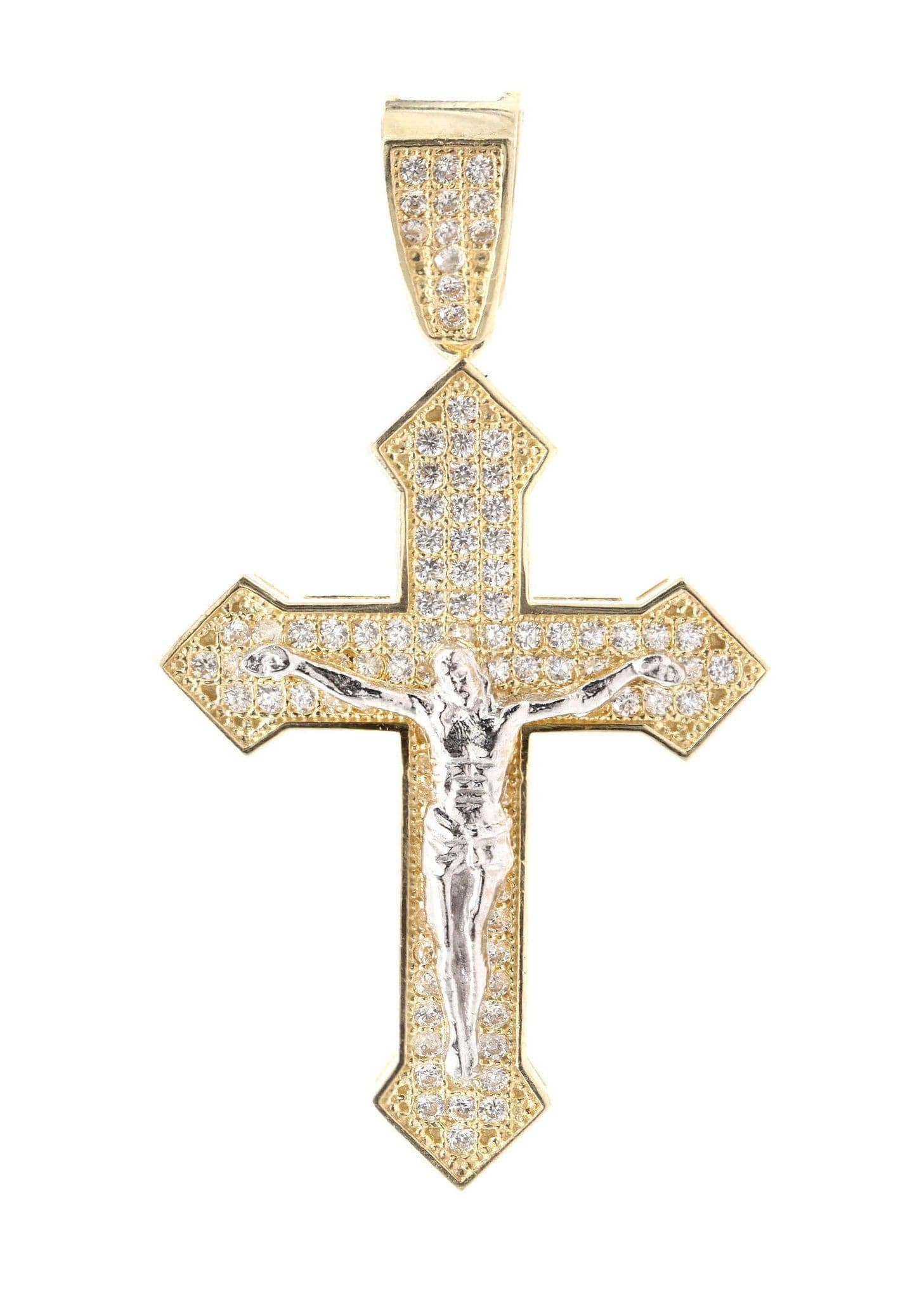 10K Gold Cross Pendant Necklace for Women & Men - 4.5 Grams Solid Gold Religious Jewelry - Perfect for Baptism, First Communion, Confirmation & Everyday Wear