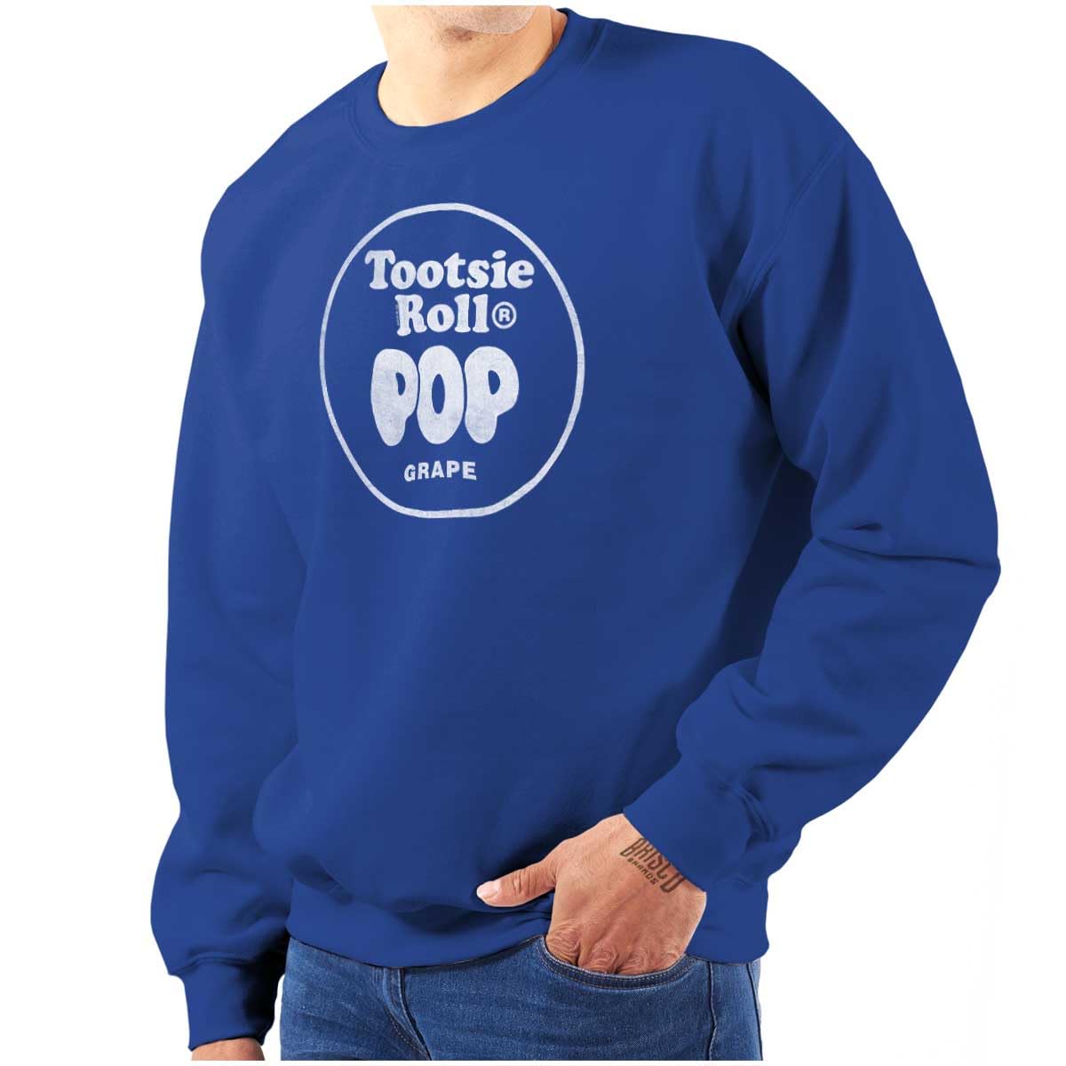 Brisco Brands Tootsie Roll Pop Banana Flavored Candy Sweatshirt - Unisex Hoodie for Men & Women | Fun Retro Candy Lover Gift, Casual Wear for Parties & Everyday Fashion