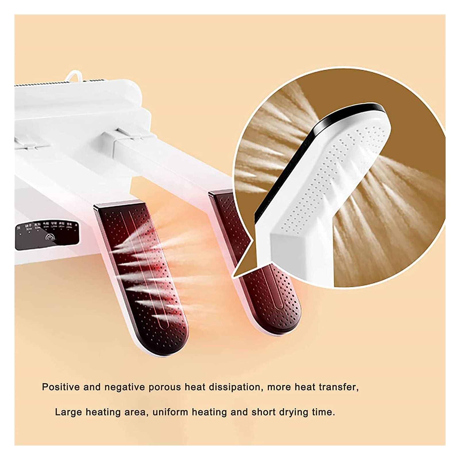 Best Shoe Dryer & Boot Warmer with Timer, Quiet Heat Blower & Detachable Pipes - Quickly Dry Snow Boots, Sneakers, Gloves & Hats - Perfect for Winter Sports, Camping & Outdoor Activities