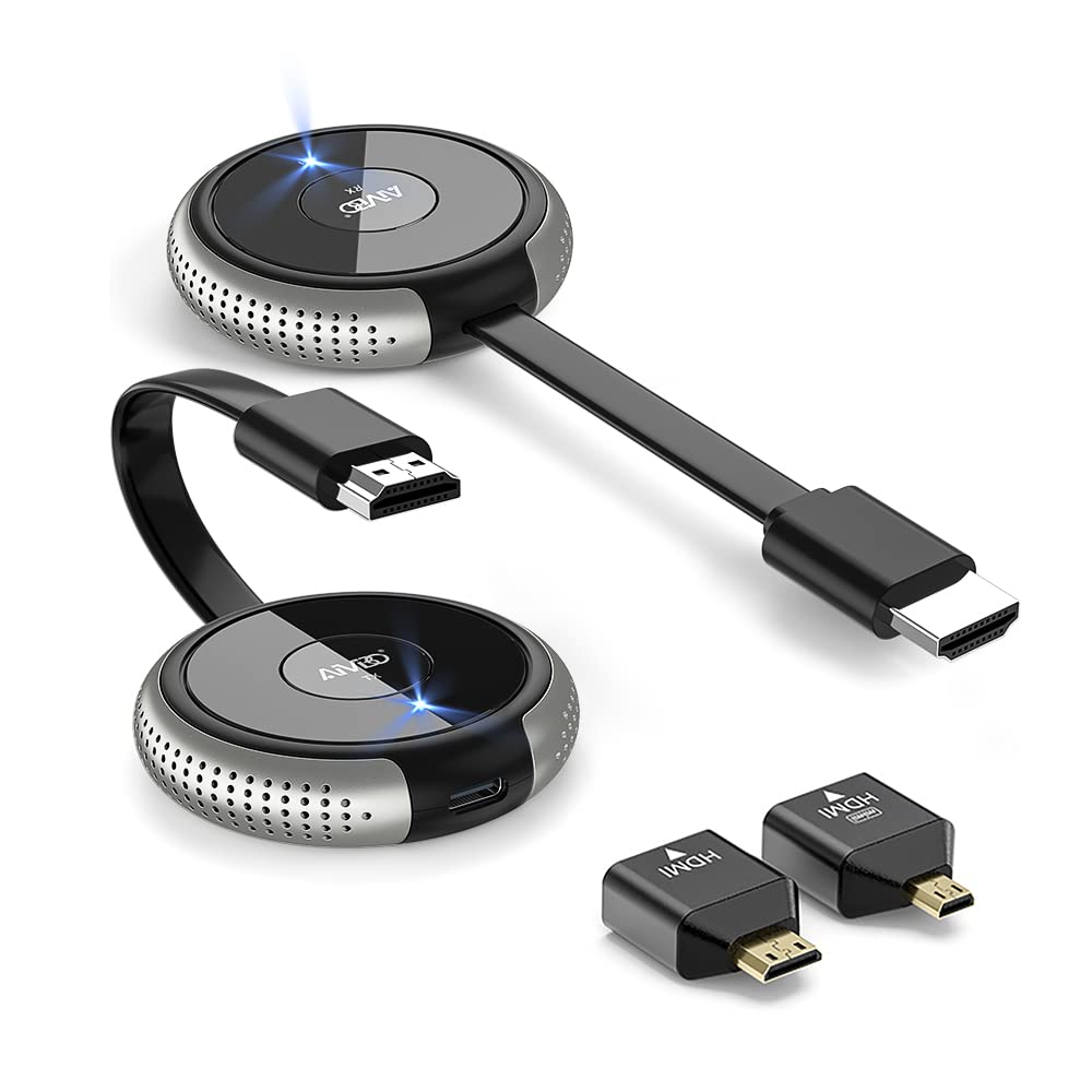 TIMBOOTECH 4K Wireless HDMI Transmitter & Receiver - 5G Streaming Extender for Laptop, Camera, TV Box, DVD, Phone to Monitor/Projector/HDTV (165ft Range) - Perfect for Home Theater, Gaming & Office Presentations