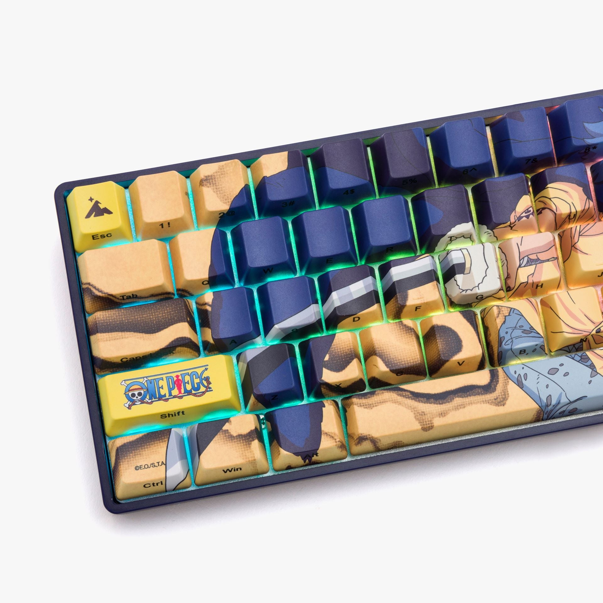 One Piece x HG Basecamp 65HE Mechanical Keyboard - Trafalgar Law Edition for Gaming & Typing