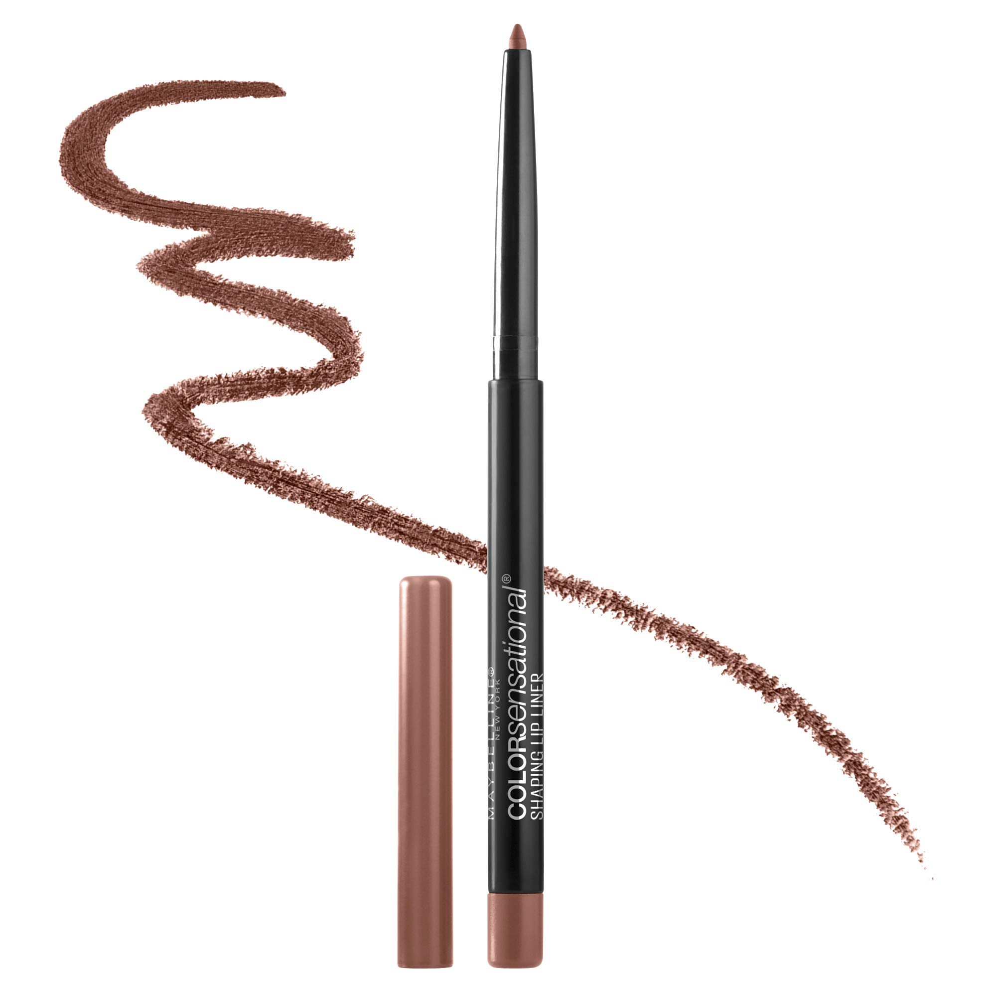 Maybelline Color Sensational Shaping Lip Liner - Self-Sharpening Tip, Beige Babe Nude Shade, 1 Count | Perfect for Everyday Wear & Makeup Looks