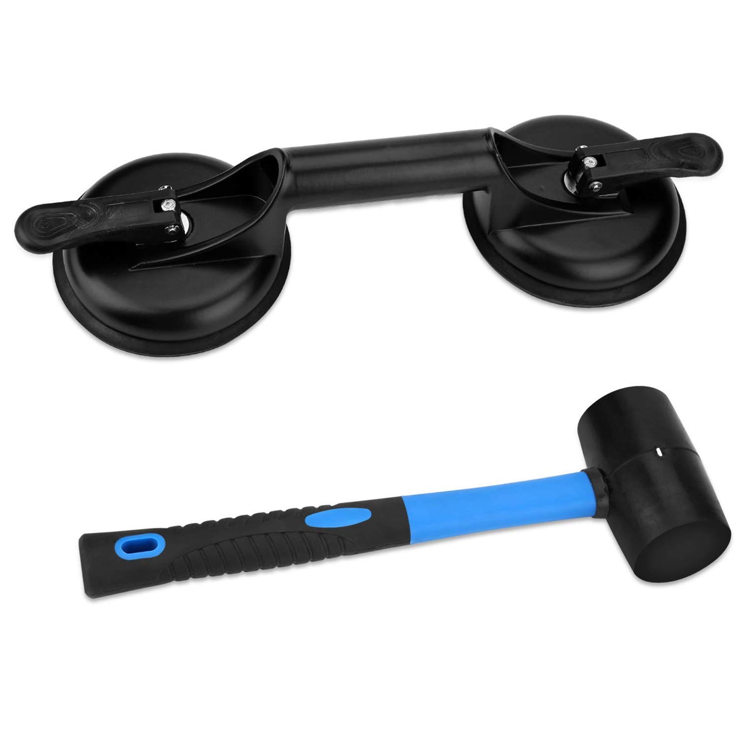FCHO Laminate Floor Gap Repair Kit with Suction Cup & Mallet - Fix Flooring Gaps Between Planks - Perfect for Home Renovation & DIY Projects (Not for Scraped Surface Floors)