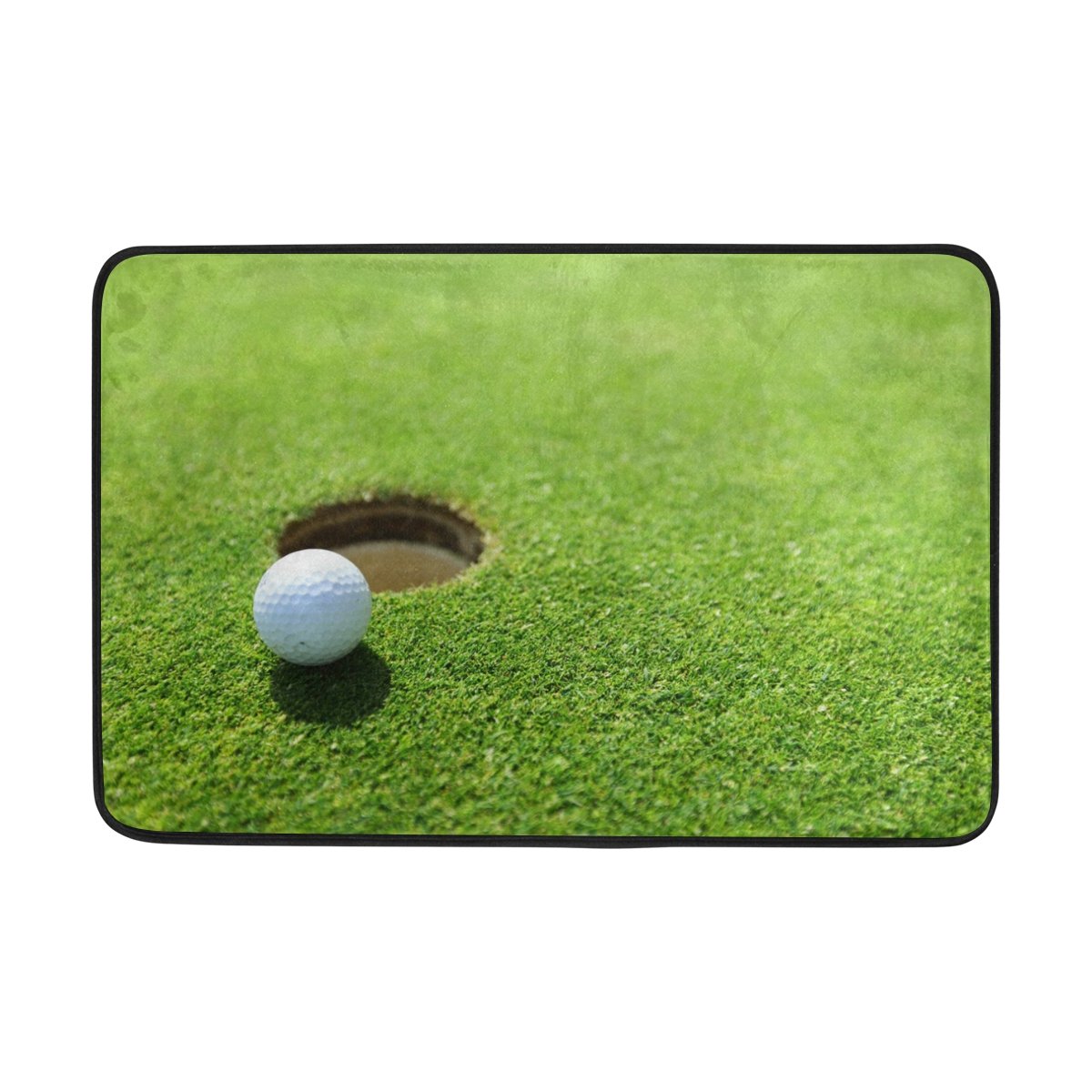 ALAZA Cute Golf Ball Design Doormat - Non-Slip Indoor/Outdoor Entrance Mat for Home, Bathroom & Patio - 23.6 x 15.7 Inch - Perfect for Golf Lovers & Home Decor