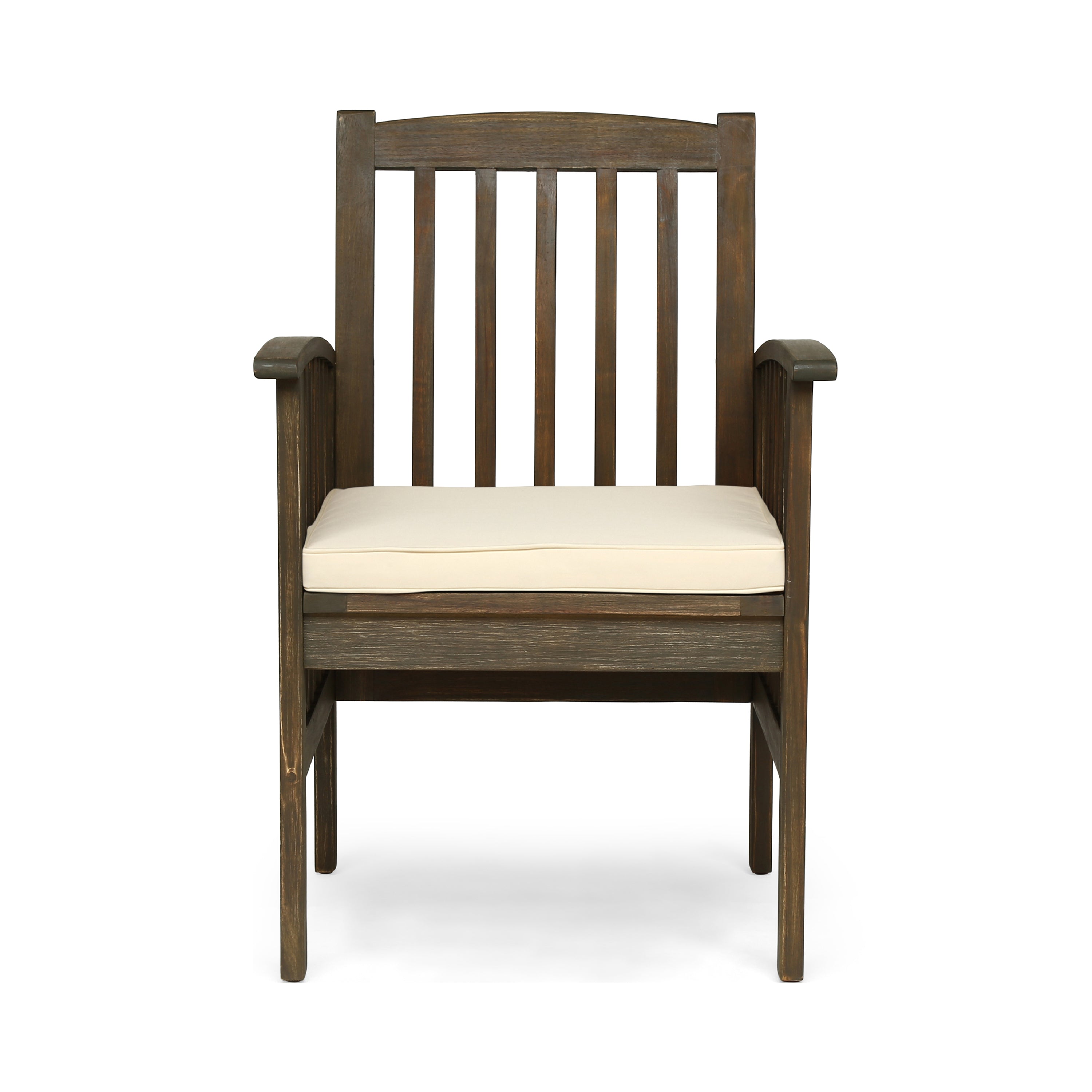 CASA ACACIA Dining Chairs Set of 2 with Cushions - Modern Wooden Kitchen Chairs for Dining Room, Breakfast Nook, and Restaurant Use