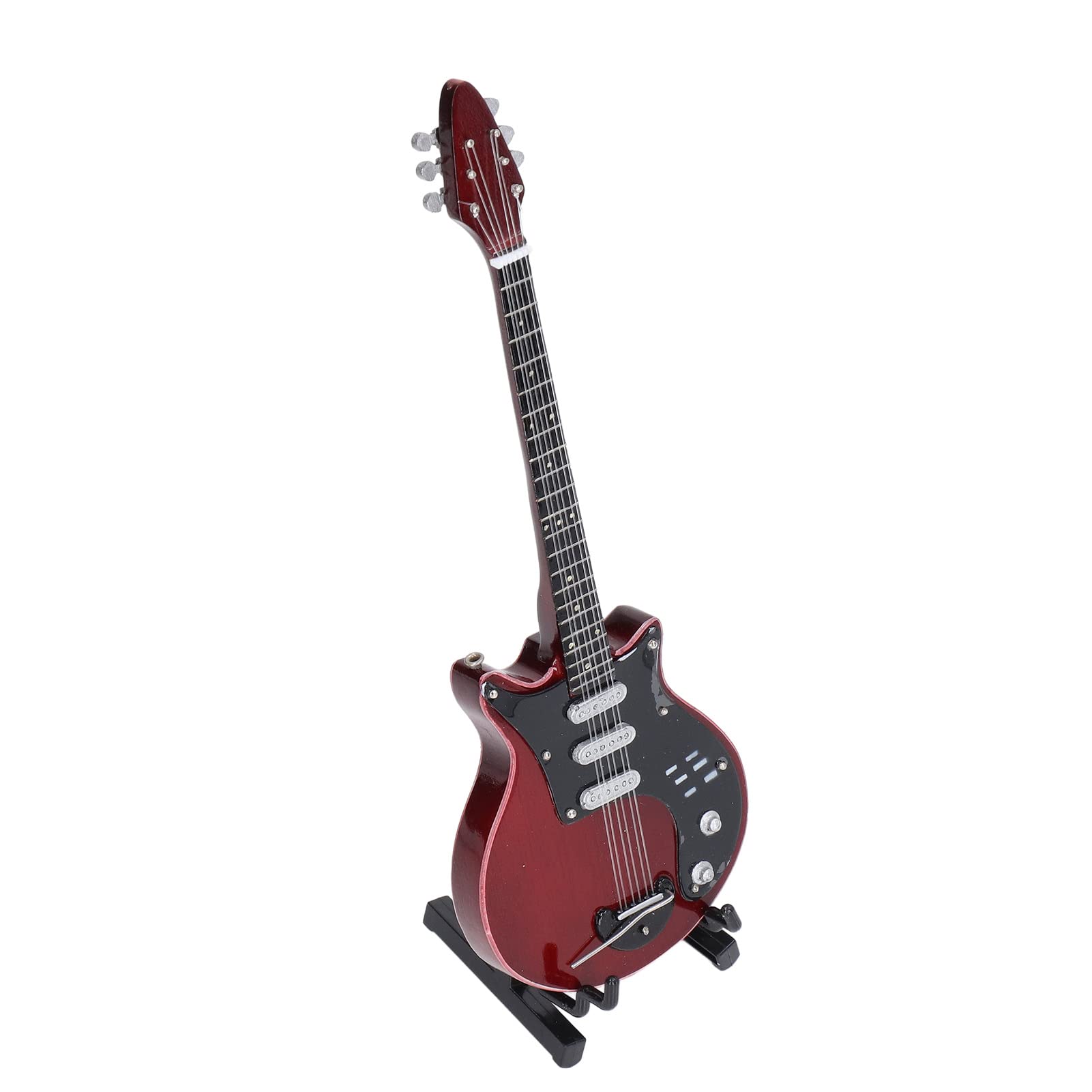 1:6 Scale Miniature Electric Guitar Model - Realistic Mini Guitar Replica with Display Stand | Durable Abrasion-Resistant Design for Collectors & Home Decor | Perfect for Music Lovers, Gift Giving & Shelf Display