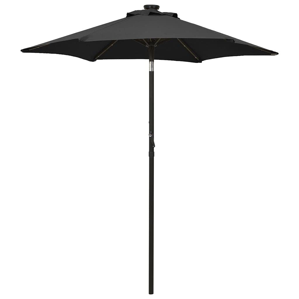 SKM 78.7x83.1 Inch Large LED Patio Umbrella with Aluminum Pole - Outdoor Garden, Poolside, Backyard Shade Solution for Summer