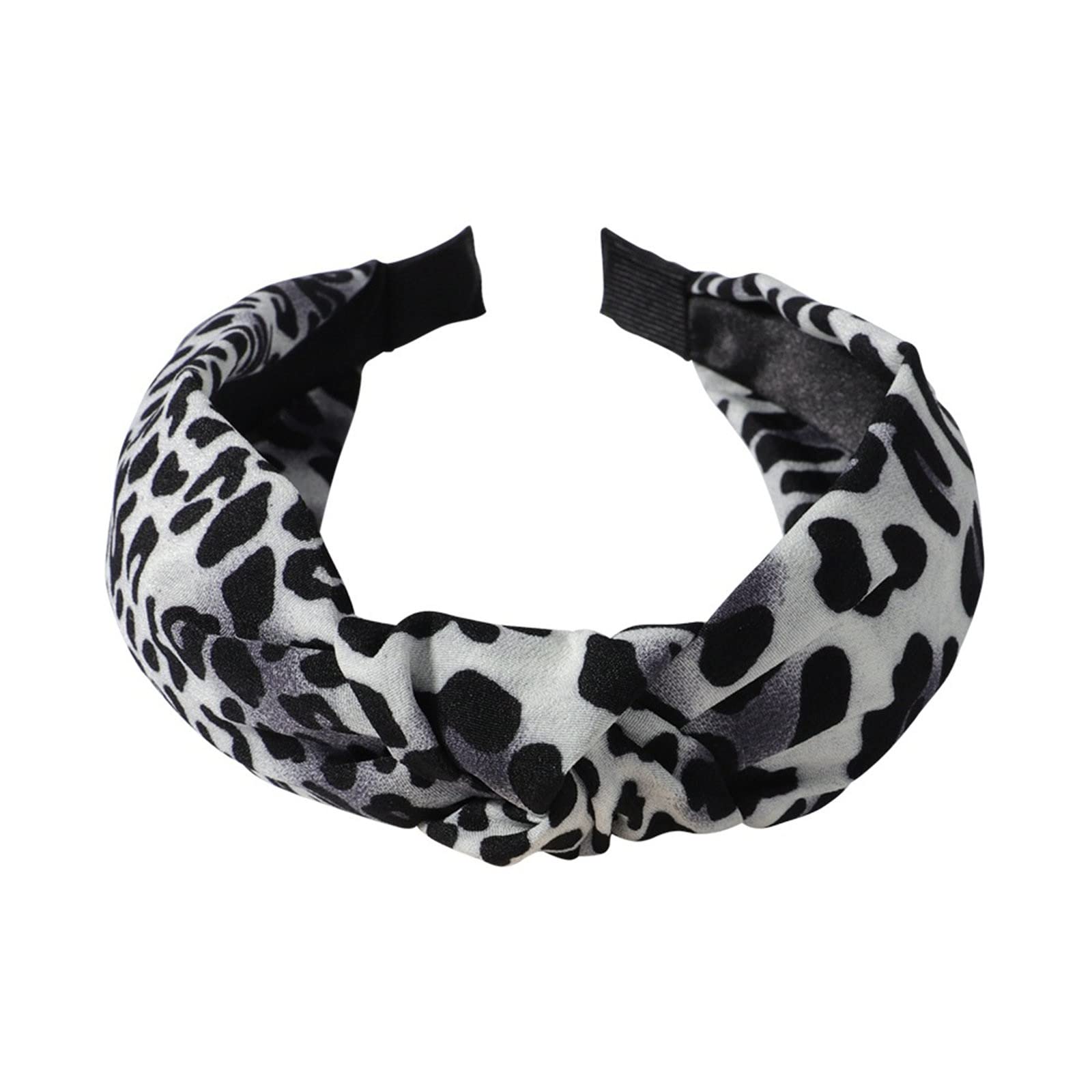 Women's Fashion Knotted Headbands - Embroidered Wide Top Knot Hair Hoop & Twist Head Wrap - Stylish Hair Accessories for Workouts, Yoga, and Everyday Wear (One Size)