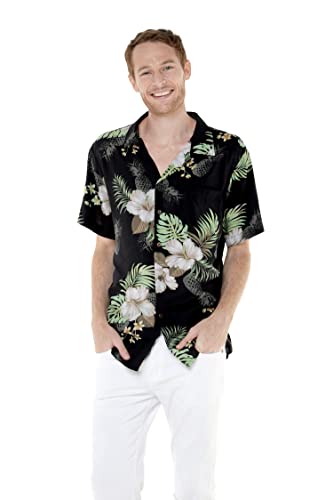 Men Pineapple Garden Black
