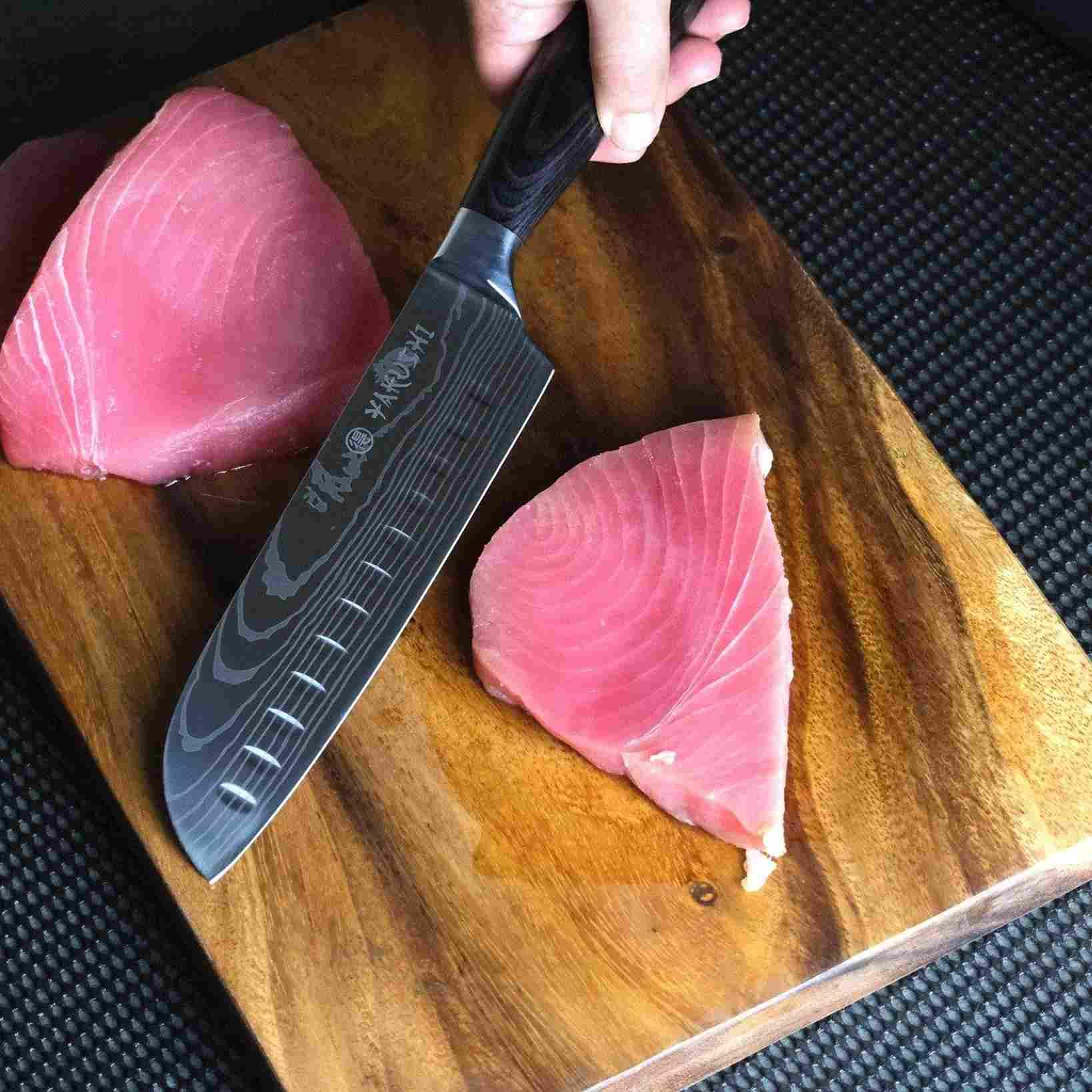 Yakushi™ 8-Piece Premium Knife Set - High-Quality Kitchen Knives for Home Chefs - Perfect for Slicing, Dicing, and Food Prep