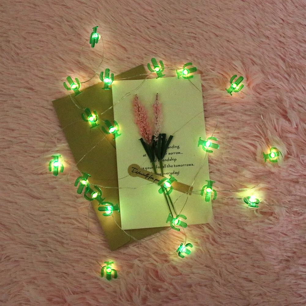 Cactus Fairy String Lights - 20 LED Desert-Themed Outdoor Decor for Patio, Garden, and Bedroom | Waterproof Solar Powered Party Lights for Wedding, Christmas, and Home Ambiance