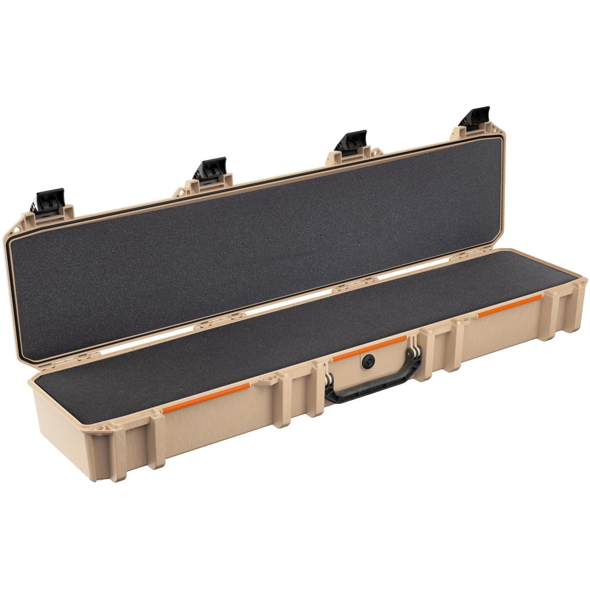 Pelican V770 Vault Single Scoped Rifle Hard Case - Waterproof Protective Storage for Firearms, Optics, Tripod, Electronics & Musical Instruments | Perfect for Hunting, Shooting Range & Travel | Tan