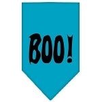 Colorful Boo Screen Print Bandanas - Soft Cotton Bandana for Halloween, Cosplay & Costume Parties - Perfect for Pets, Kids & Adults Accessories