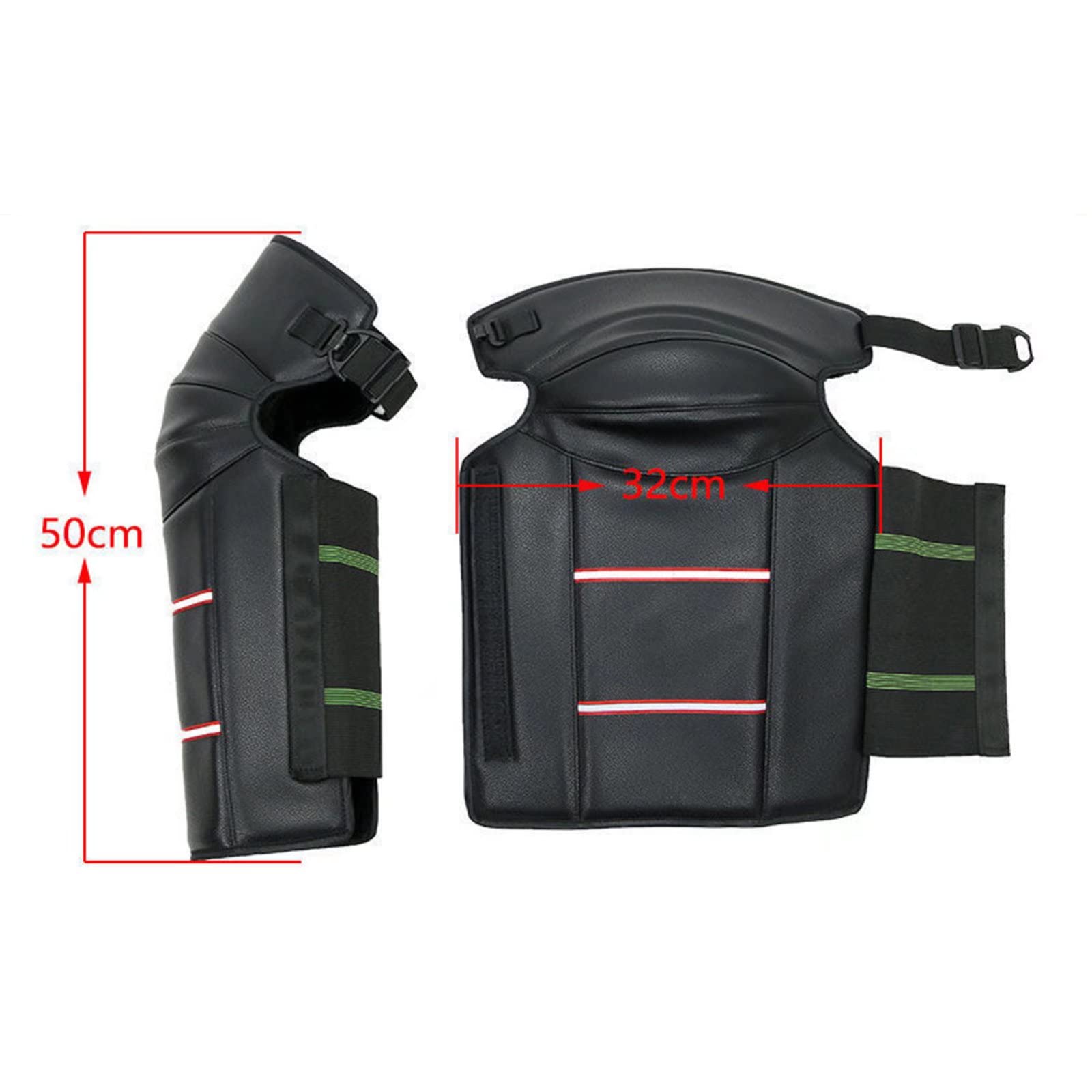 Heated Motorcycle Knee Pads - Windproof Winter Leg Warmers for Biking & Riding